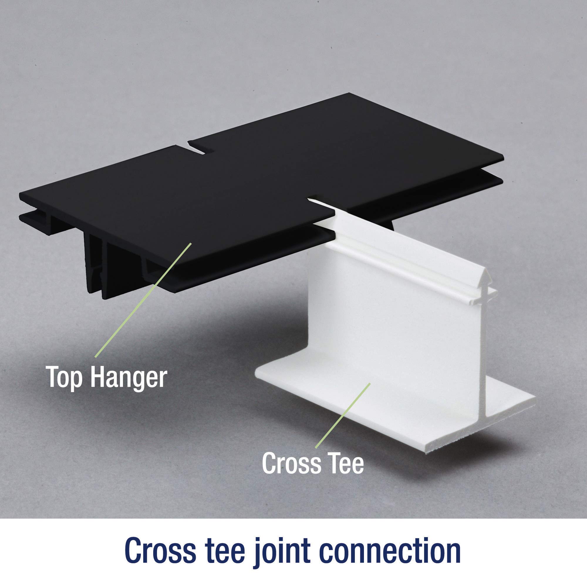100 sq. ft. Oil-Rubbed Bronze Surface Mount Ceiling Grid Kit - Perfect for Drop Ceiling Tiles in Basements, Offices & Commercial Spaces