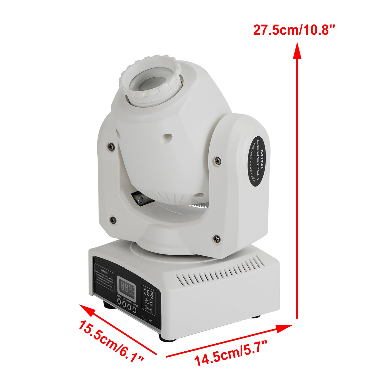 1/2/4 Set 120W RGBW LED Moving Head Light with 8 Gobo Patterns - DMX Stage Lighting for DJ, Bar, and Party Events - Perfect for Concerts, Clubs, and Nightlife Entertainment