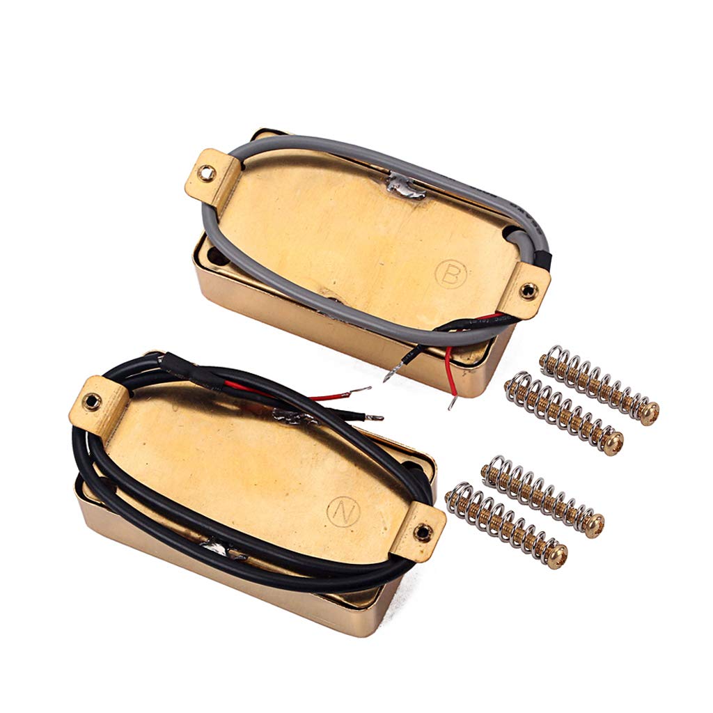 Alnicov P90 Single Coil Pickup Set - Bridge & Neck Position Humbucker Replacement for Electric Guitar - Perfect for Blues, Rock & Jazz Performances