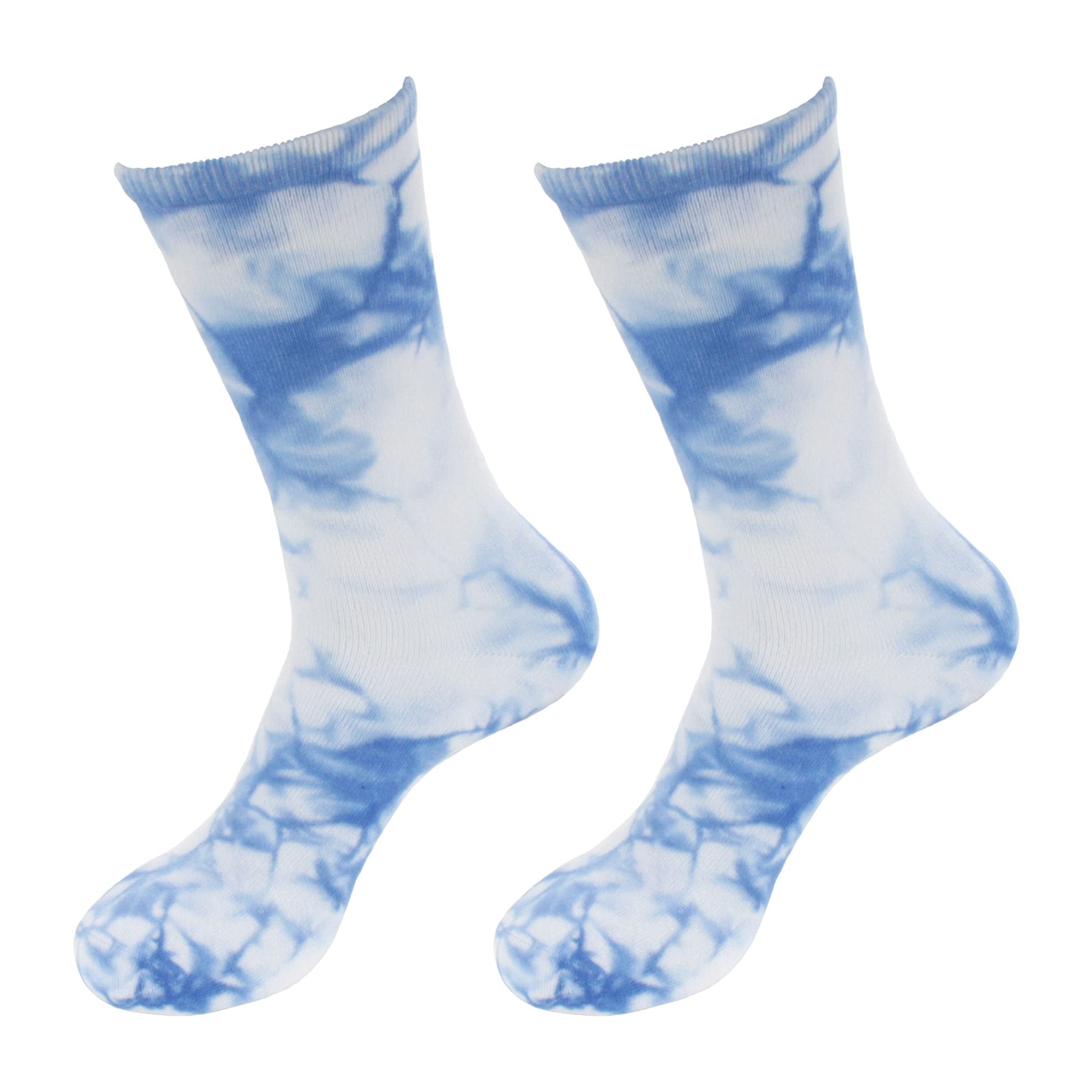 BambooMN Women's Athletic Tie-Dye Crew Socks - Soft Bamboo Fiber Yoga & Running Socks for Women - Perfect for Workouts, Gym, and Everyday Comfort