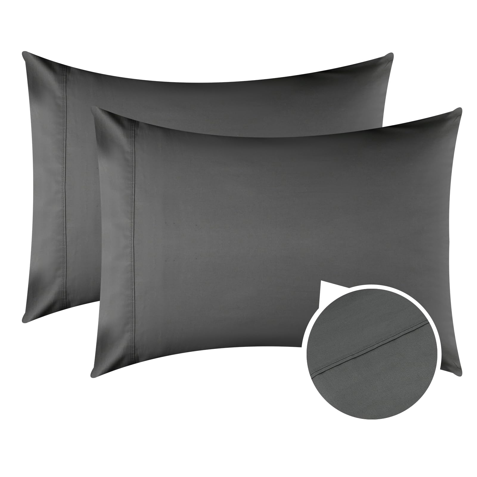 Premium 100% Egyptian Cotton King Pillowcase Set of 2 (20