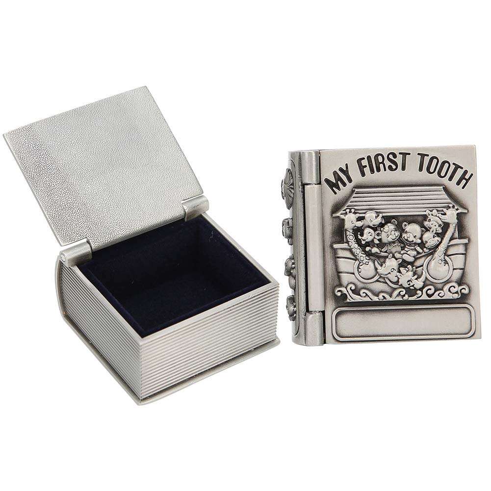 Elegant Small Jewelry Box - Jewelry Organizer Storage Case with Mirror | Perfect for Rings, Necklaces, Earrings & Tooth Keepsakes | Gift-Worthy Decorative Box for Home, Travel & Wedding Accessories