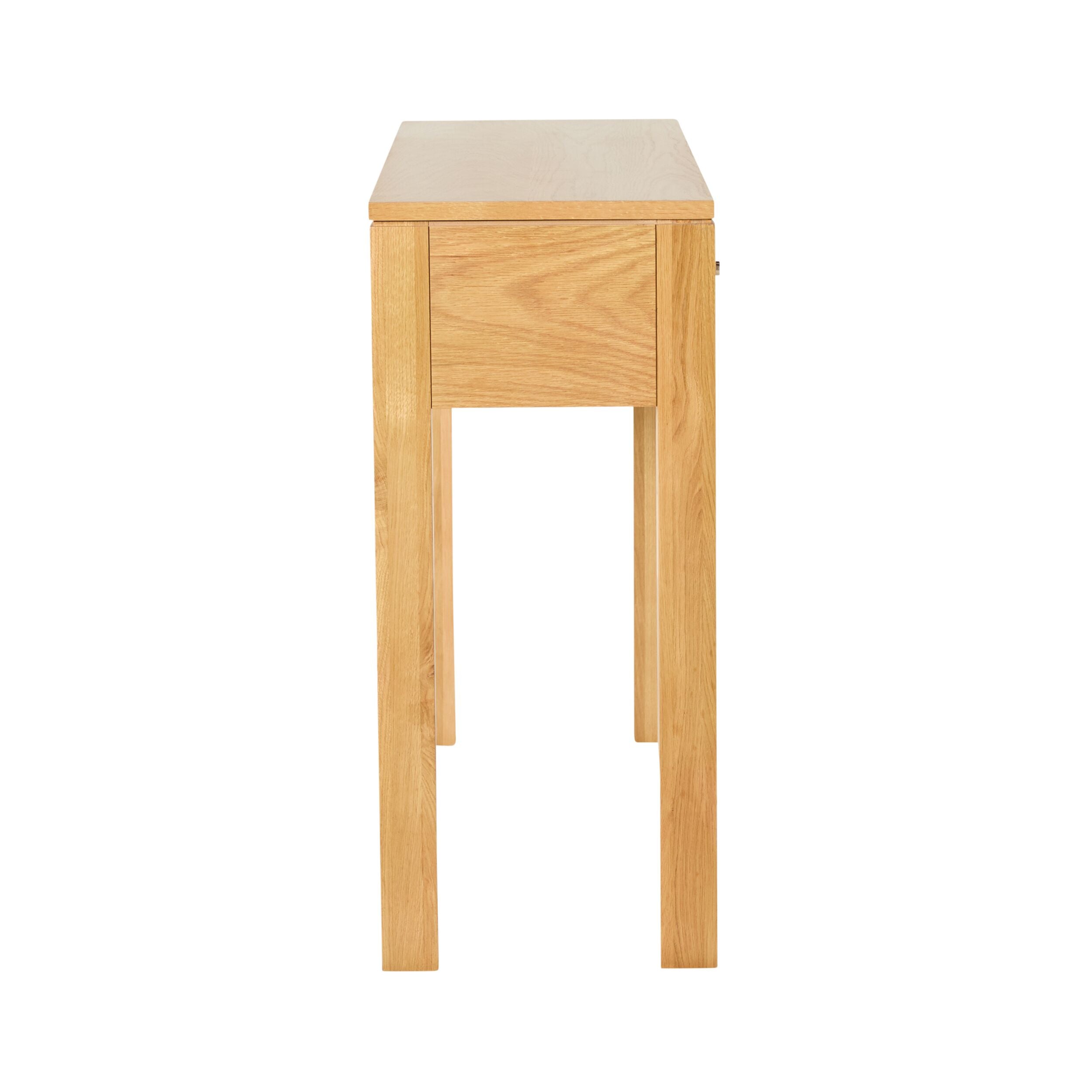 Avalon 2-Drawer Light Oak Console Table - Entryway, Living Room, or Bedroom Furniture for Home Decor