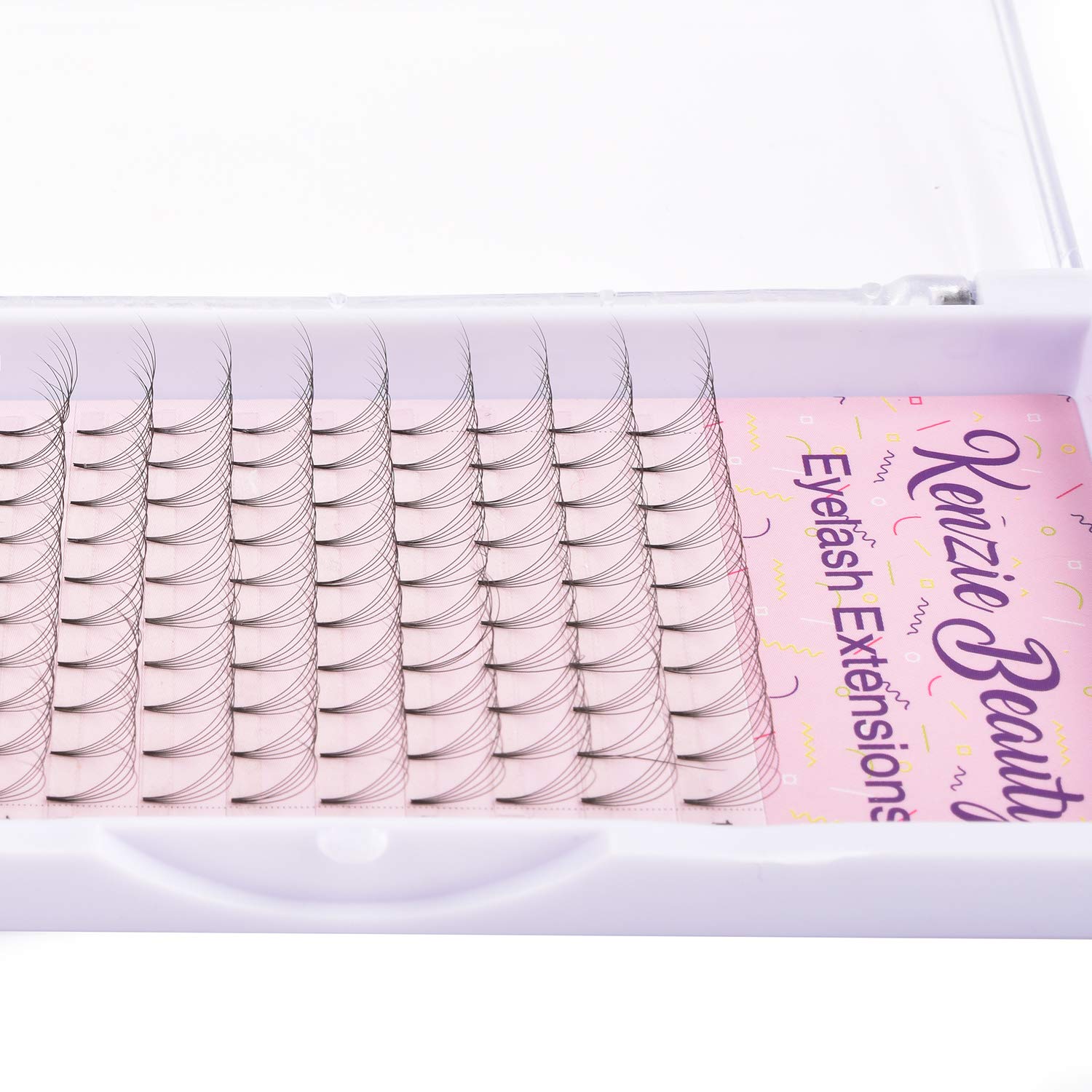 5D 0.07 D Curl Russian Volume Eyelash Extensions - Premade Fans for Professional Lash Artists (8mm) - Perfect for Bridal, Party & Special Occasion Makeup
