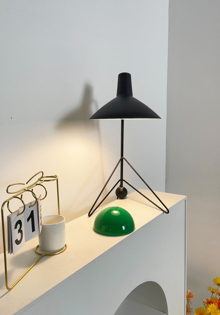 Vintage Duckbill Metal Table Lamp - Adjustable Desk Light for Study, Office & Bedroom - Warm White LED Reading Lamp with USB Port