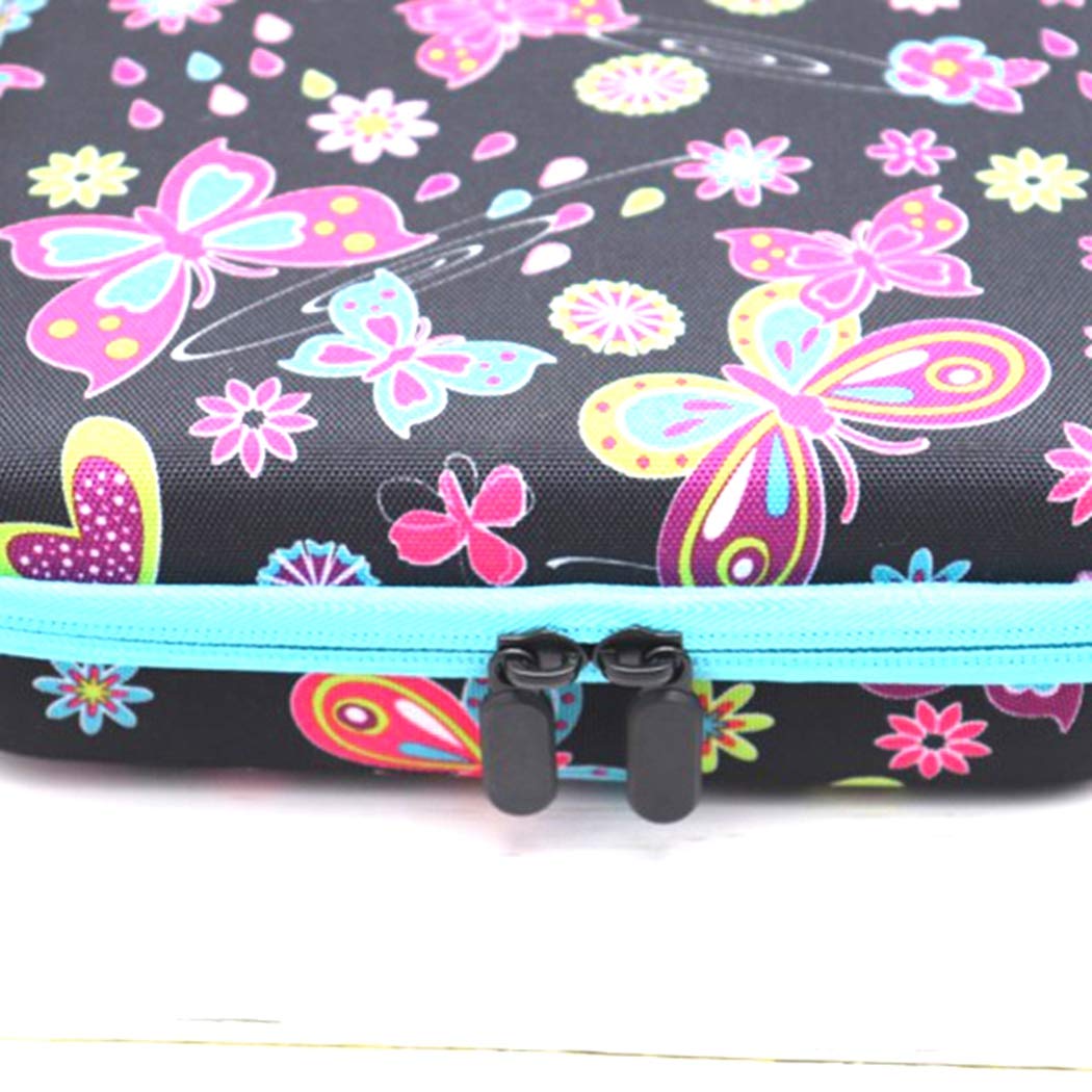 SOWUNO 60 Bottle Essential Oil Carrying Case - Portable Butterfly Design Essential Oil Organizer for Travel, Home & Outdoor Aromatherapy Use