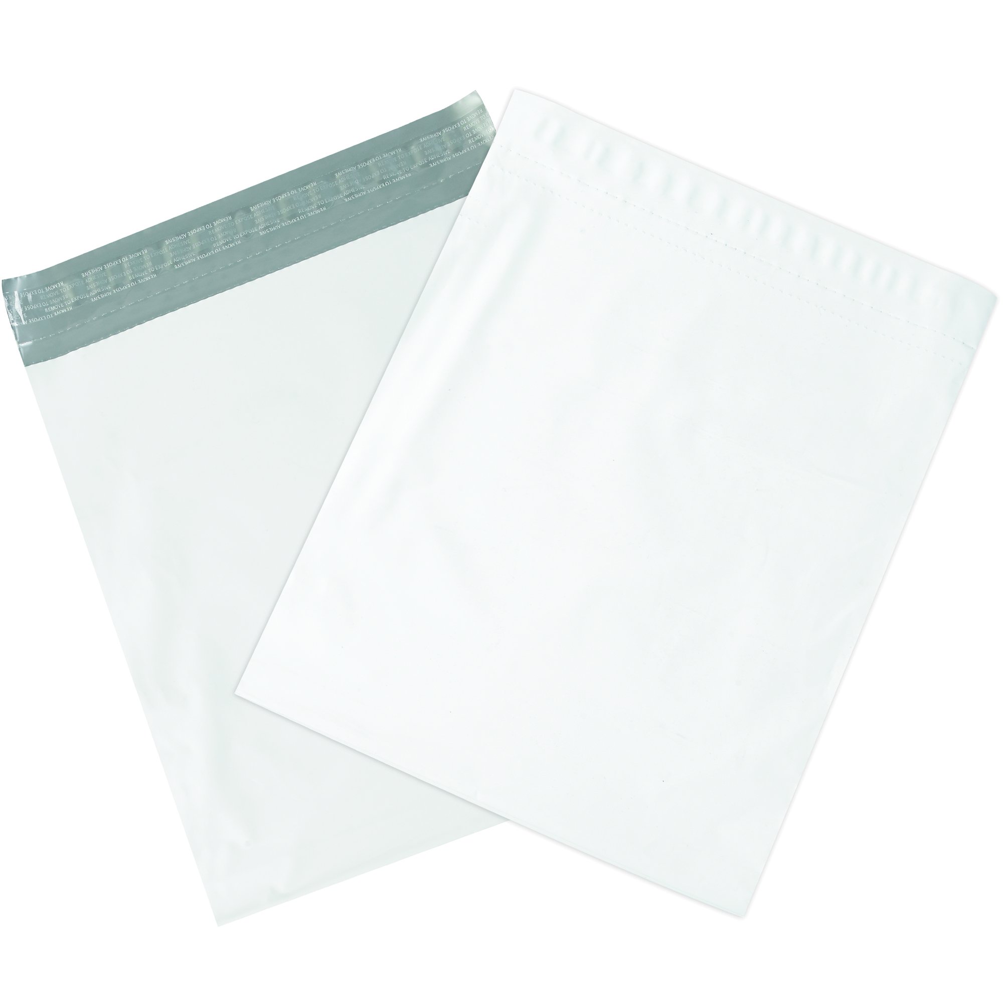 Tape Logic TLEPM15204 15x20x4 Inch White Poly Mailers - Pack of 100 | Durable Shipping Envelopes for Ecommerce, Clothing & Online Stores | Waterproof Lightweight Mailing Bags for Packages & Deliveries