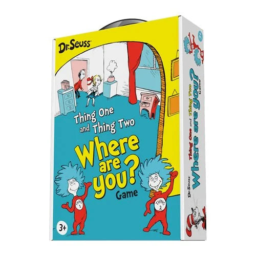 Dr. Seuss Thing 1 and Thing 2 Where Are You? Board Game for Kids - Fun Family Game Night Activity, Perfect for Birthday Parties & Indoor Play