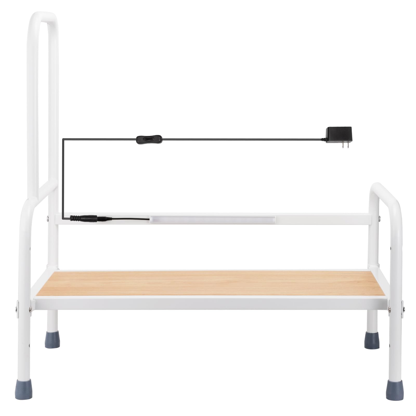 Adjustable Height Portable Bed Assist Rails with LED Lights - Safety Bed Rails for Elderly & Seniors - Ideal for Home Care, Hospital Use, and Mobility Assistance