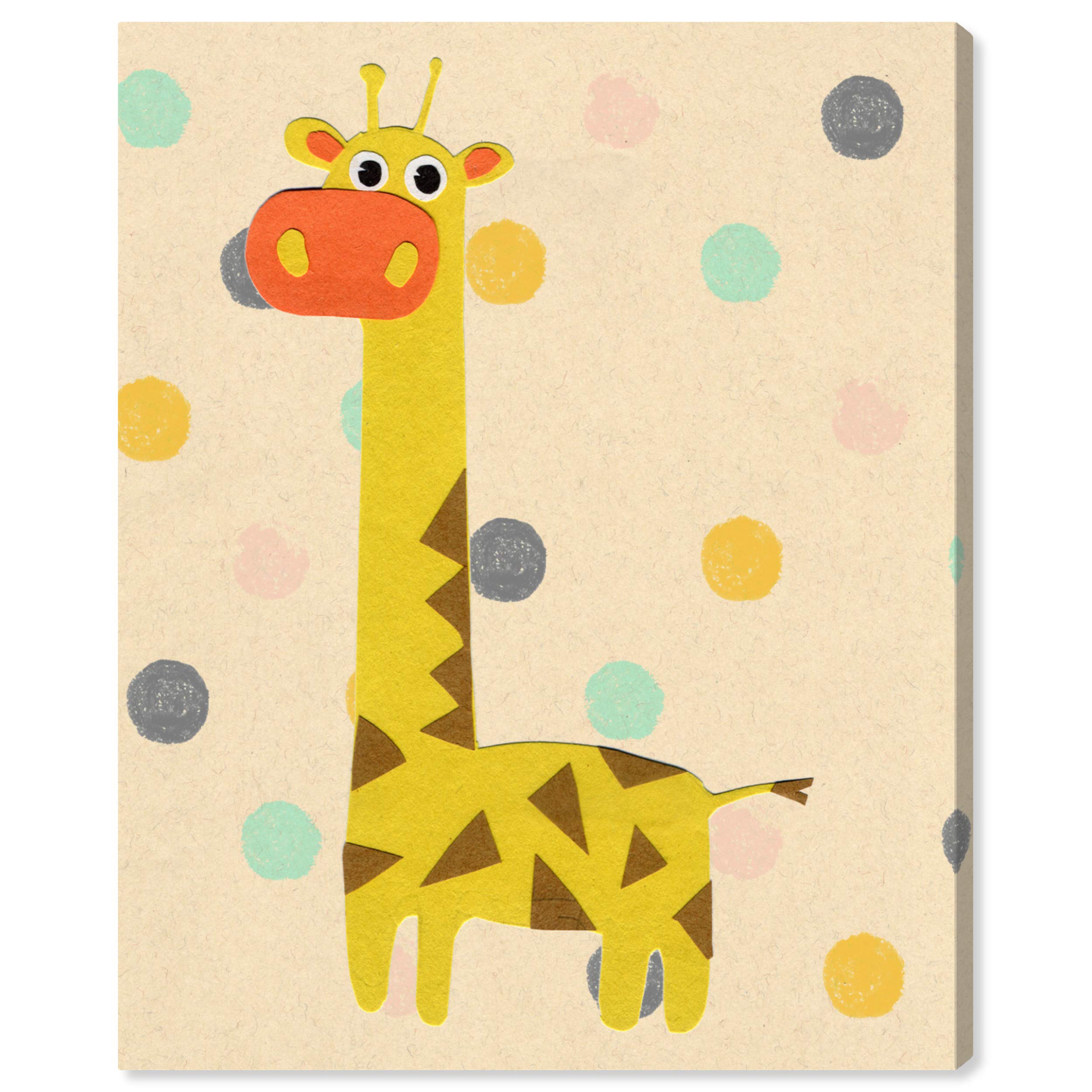 Oliver Gal Artist Co. 'G for Giraffe' Animal Wall Art Canvas Print - 30x36 Inches Yellow & Orange Modern Home Decor - Perfect for Nursery, Living Room & Office Wall Decor