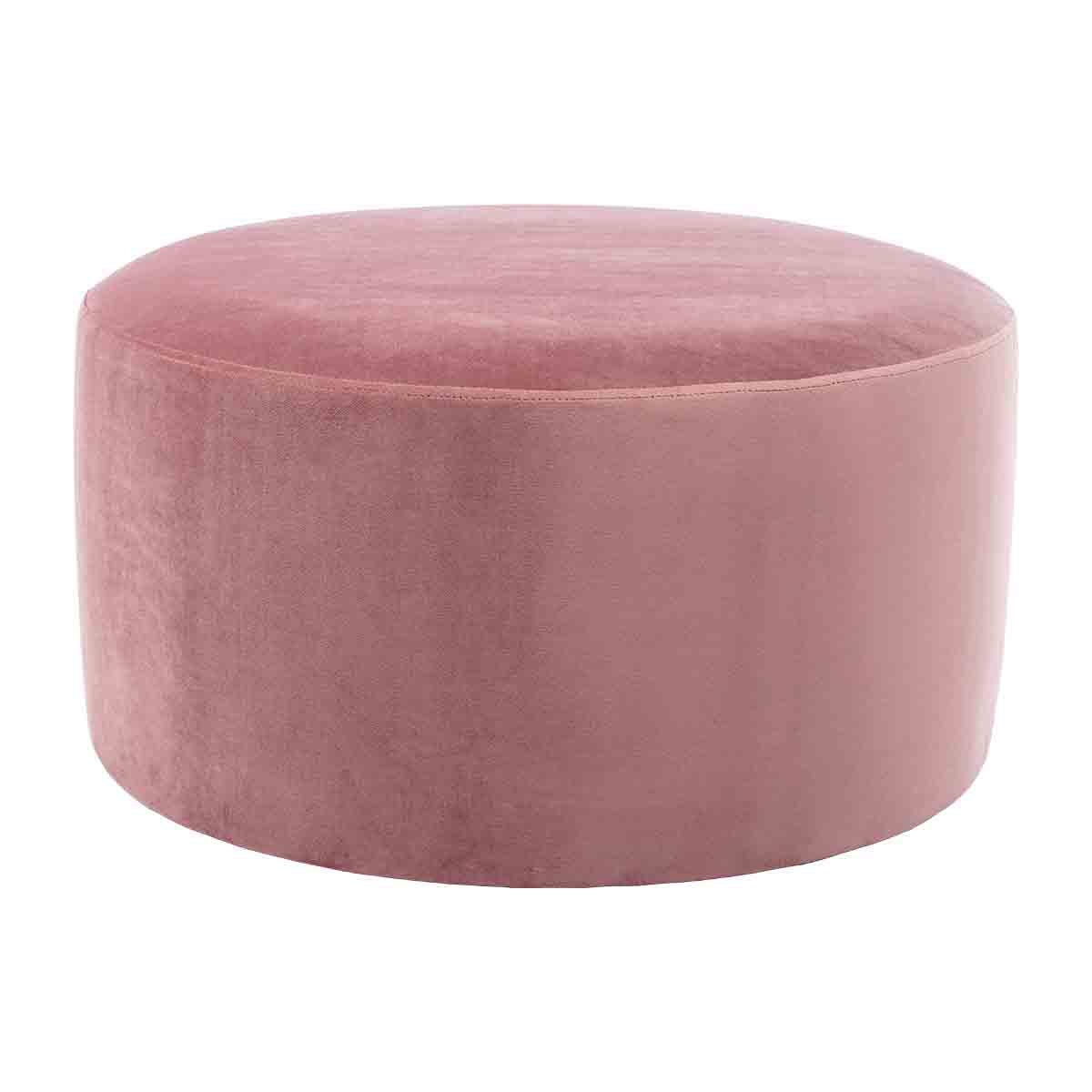Juliette Velvet Ottoman 70cm - Luxurious Round Footstool for Living Room, Bedroom & Home Decor - Perfect for Extra Seating & Stylish Storage