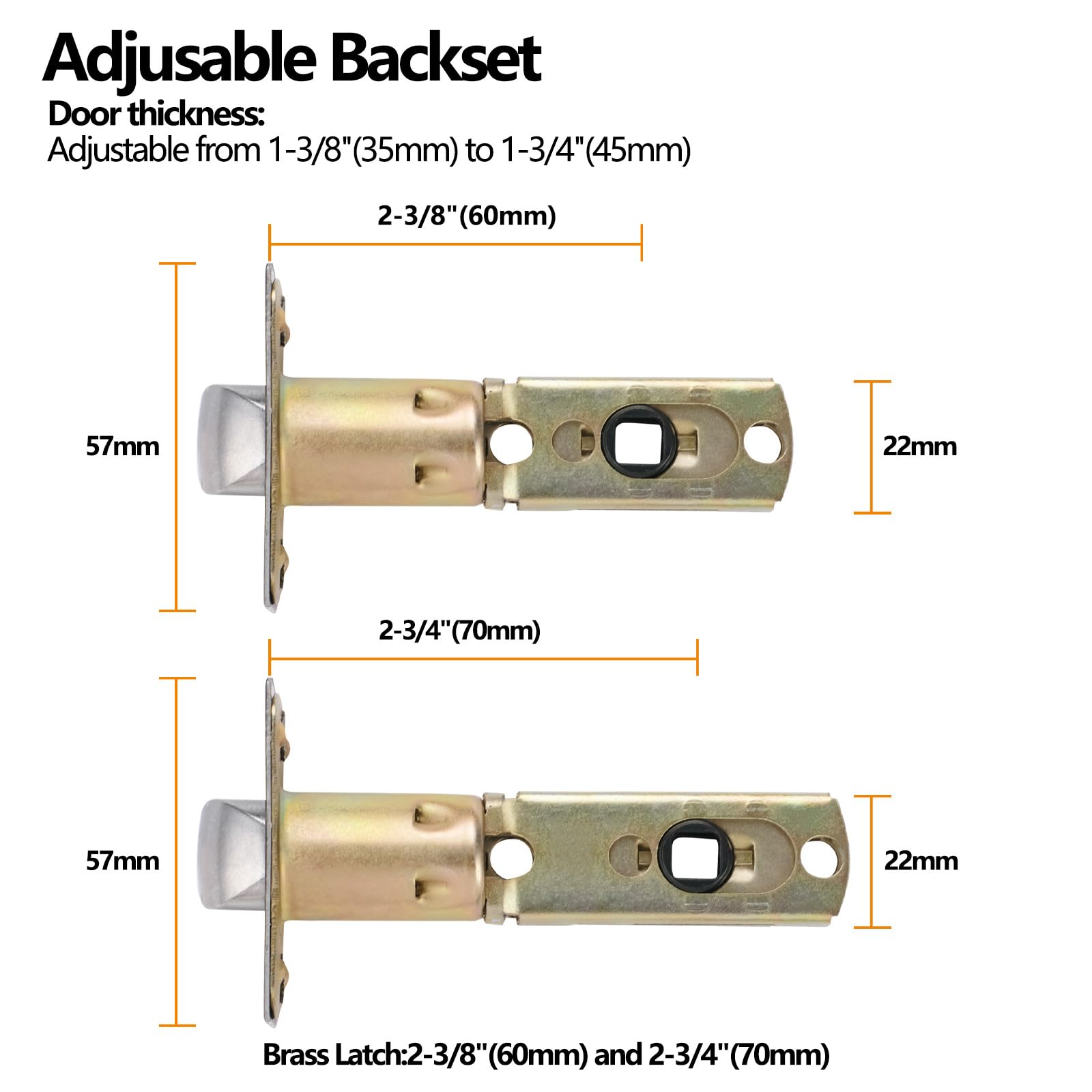 Heavy Duty Keyed Entry Lever Lock for Exterior Door - Matte Black Finish - Secure Front Door Handle with Keyed Entry (1 Pack) | Perfect for Homes, Offices & Commercial Buildings - Weather Resistant & Durable Door Lock Solution