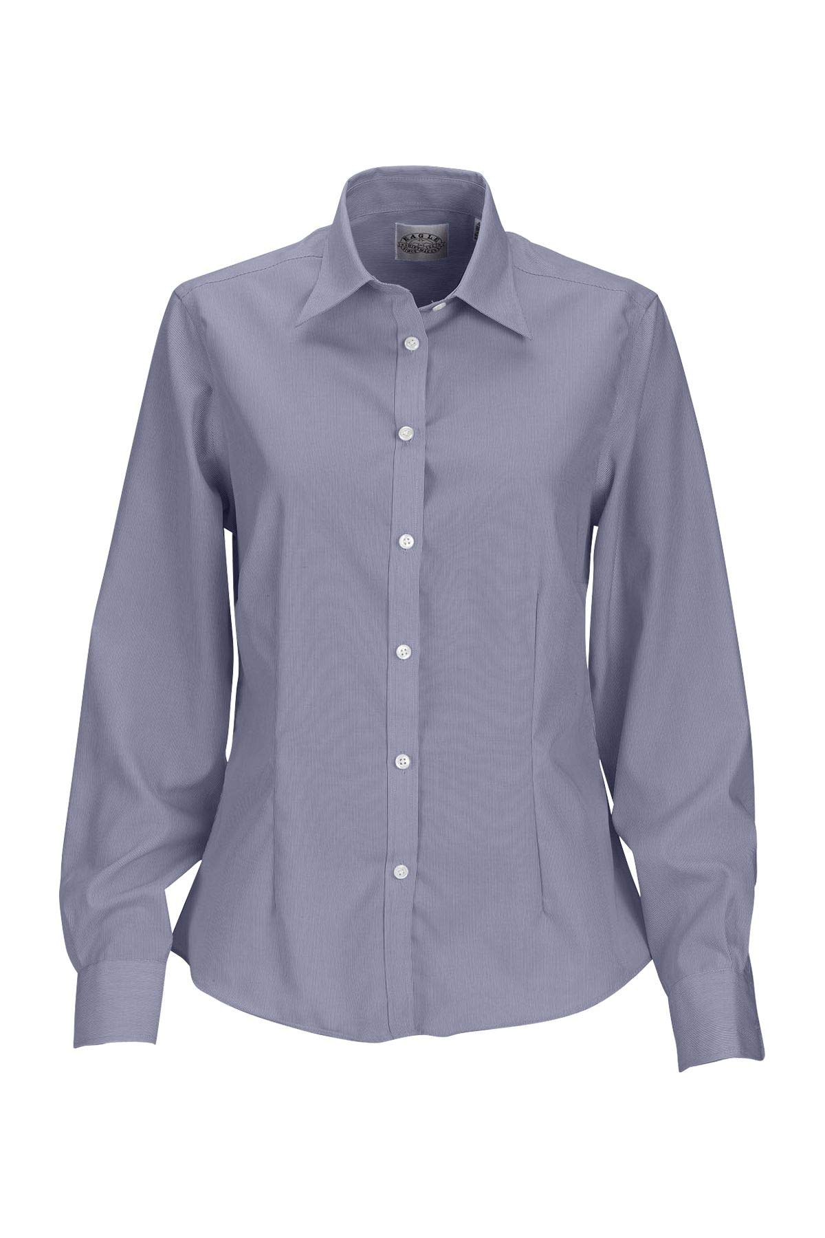 Women's No-Iron Pinpoint Oxford Shirt - Wrinkle-Free Comfort for Work, Business & Formal Occasions