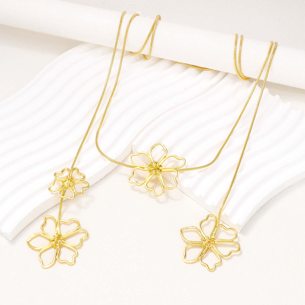 Blooming Flower Wrap Around Necklace - Elegant Floral Choker for Women | N0851 | Perfect for Weddings, Date Nights & Boho Fashion