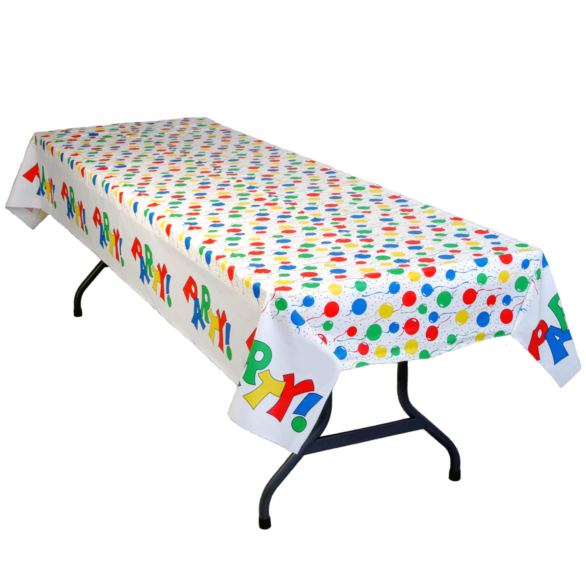 Table Mate USA Heavy Duty Disposable Plastic Tablecloth 54