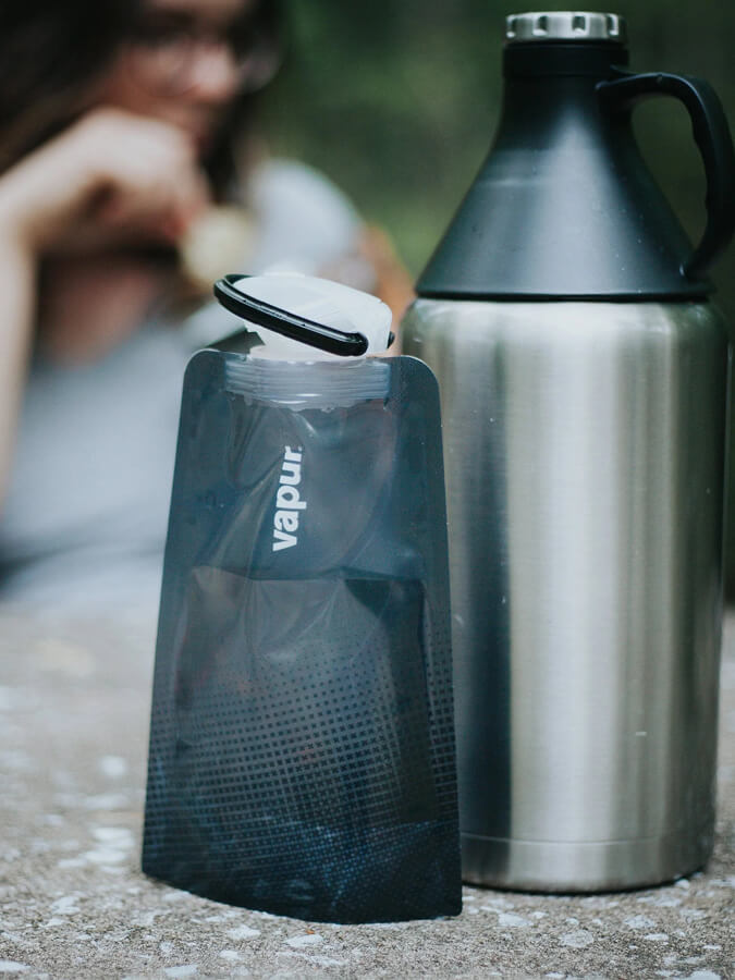 Vapur 0.5L Collapsible Water Bottle with Wide Mouth - BPA Free, Leak Proof & Lightweight - Perfect for Hiking, Travel & Outdoor Activities