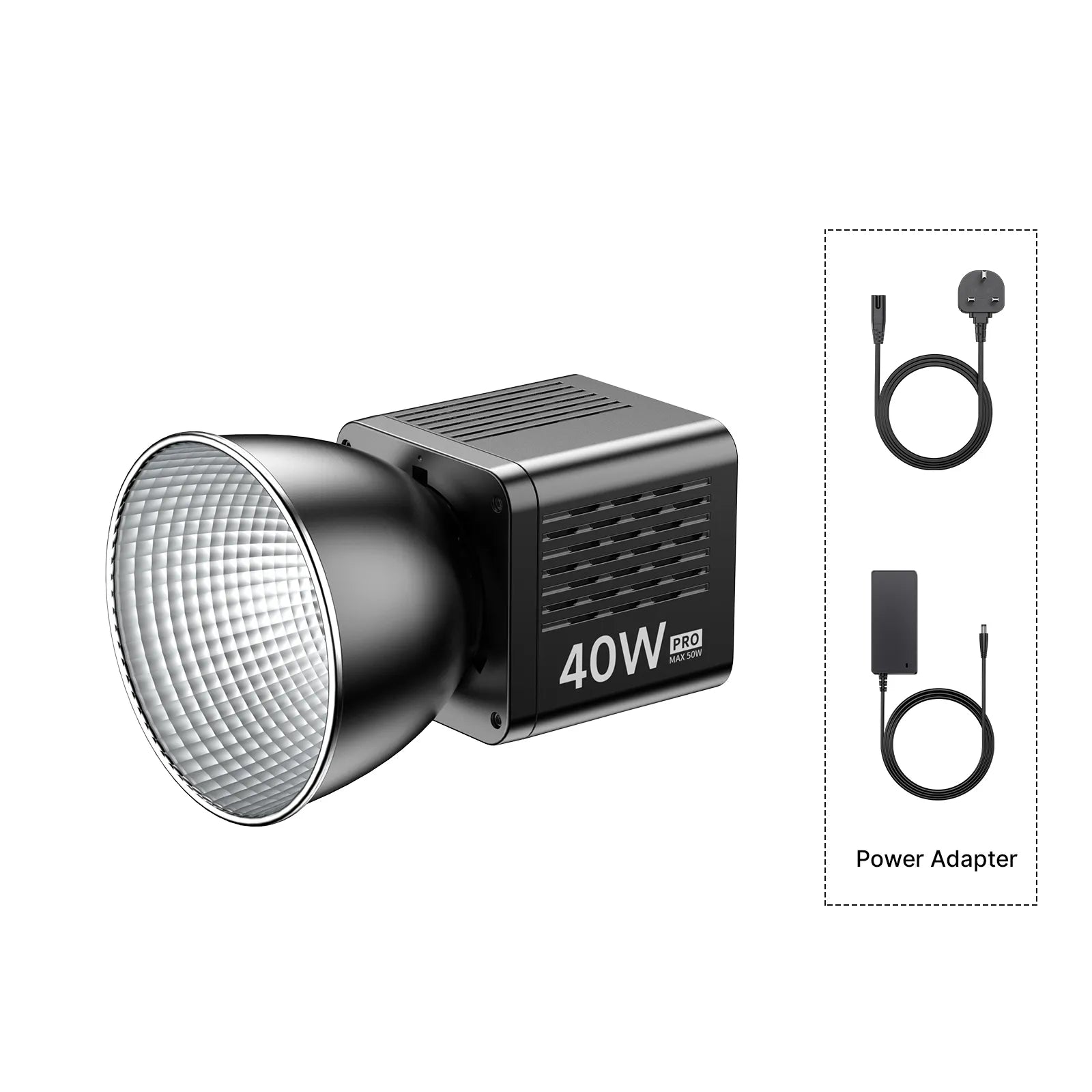 Ulanzi L023 40W Pro Portable LED Video Light with Adjustable Brightness & Color Temperature - Perfect for YouTube, TikTok, Vlogging, Photography and Studio Lighting