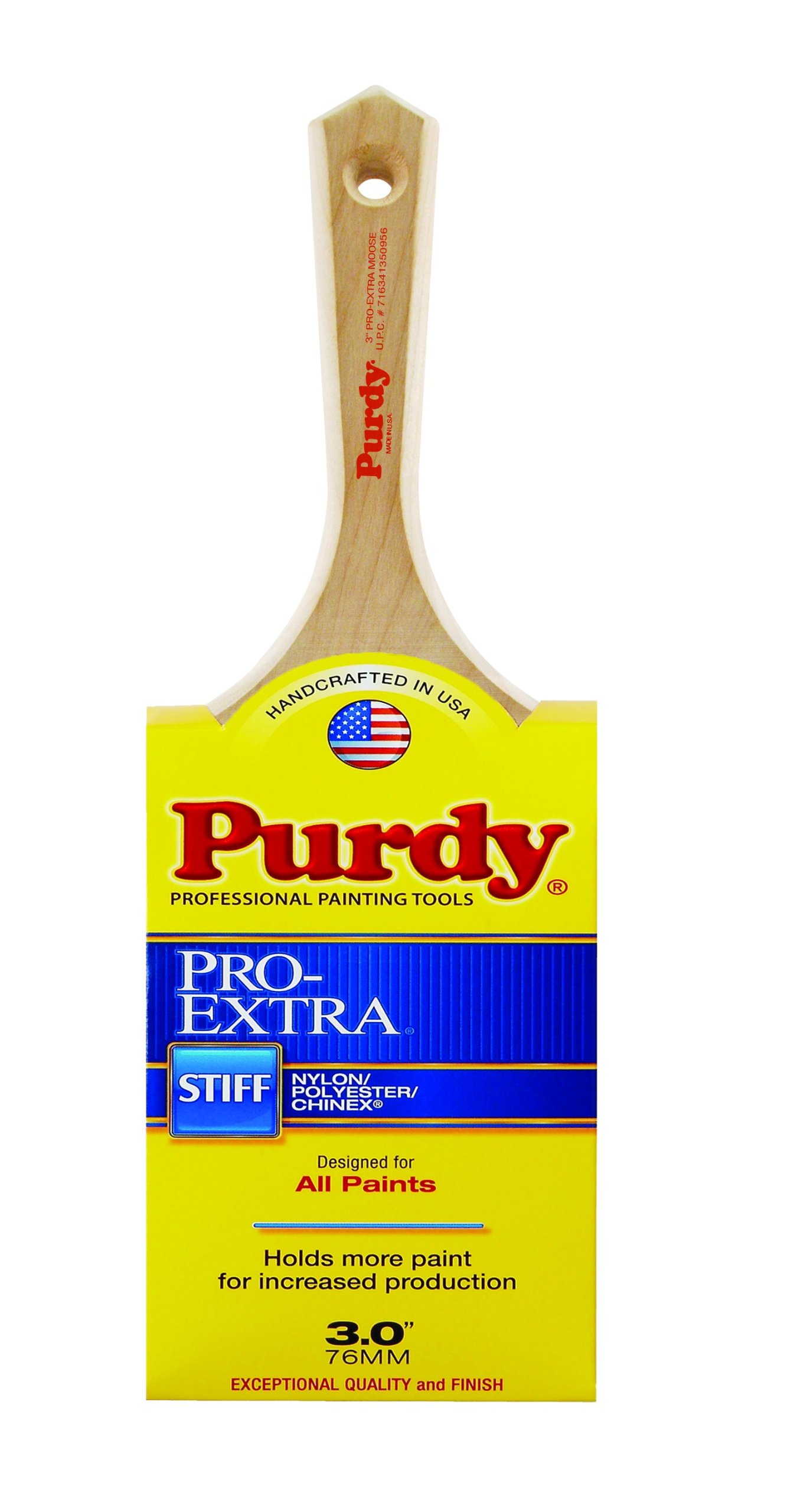 Purdy 144232730 Pro-Extra Wall Brush Set of 6 - 3 Inch Professional Paint Brushes for Smooth Walls & Ceilings - Perfect for DIY Home Painting & Professional Contractors