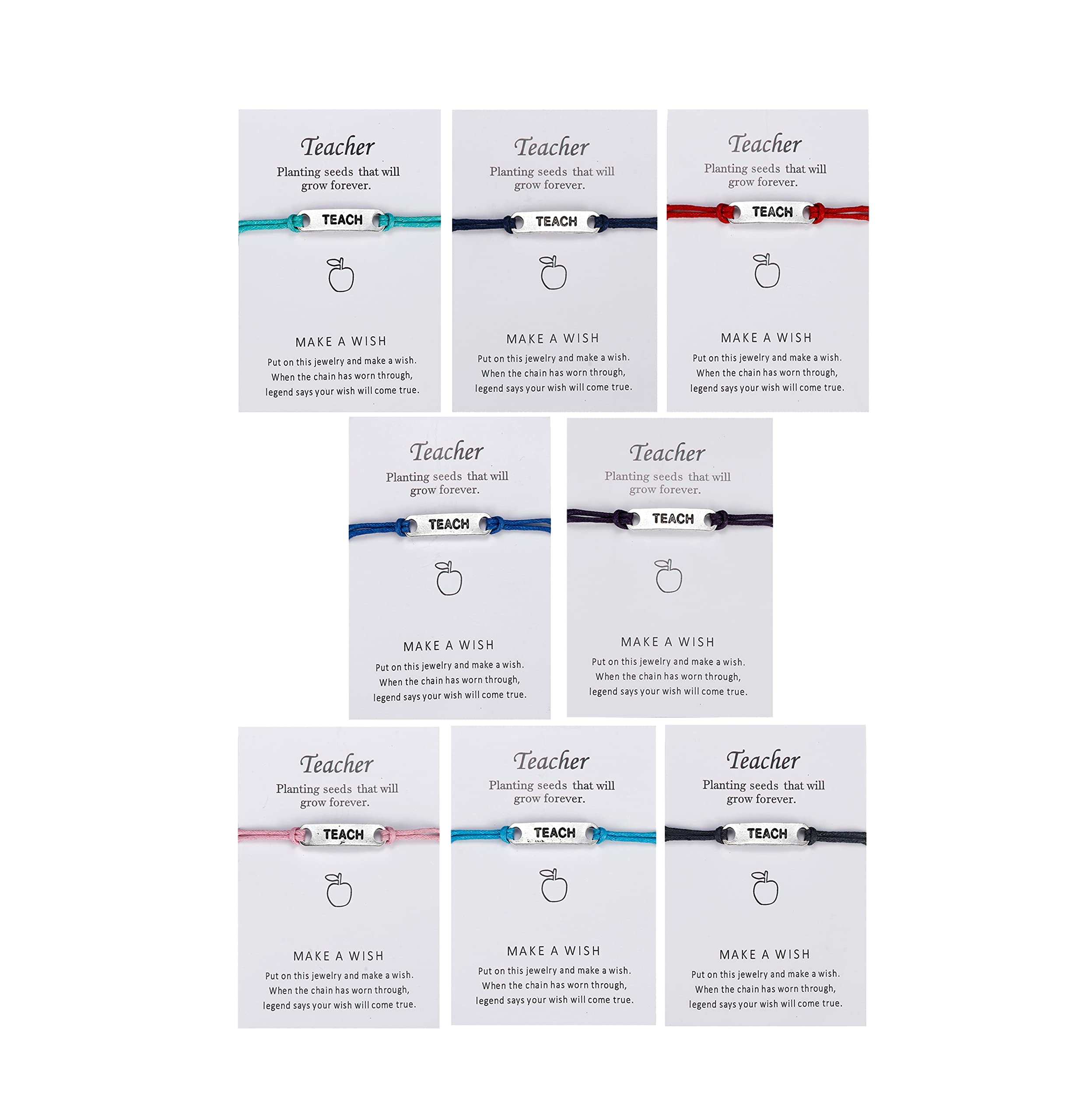Teacher Blessing Bracelet - Adjustable Thank You Gift for Graduation, Birthday & Teacher's Day - Perfect Appreciation Present for Educators