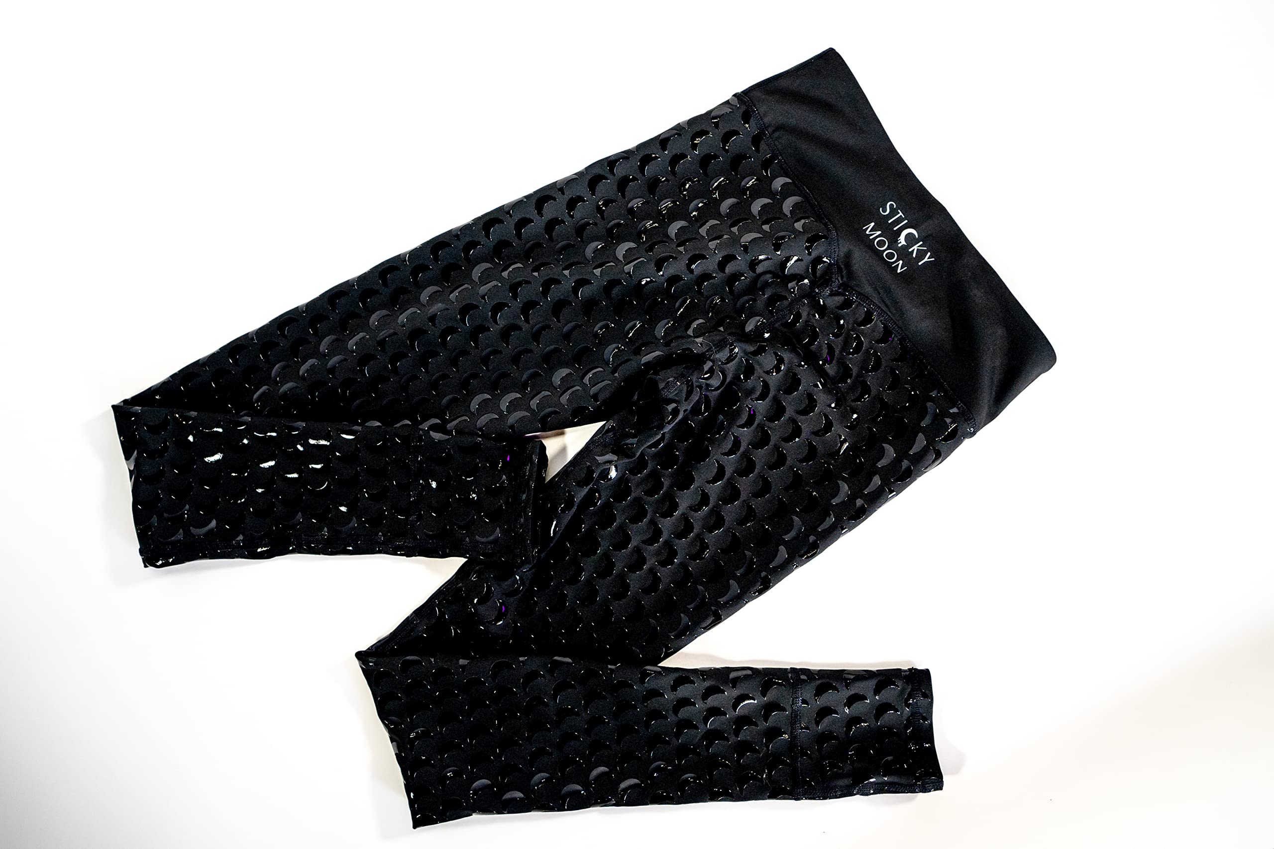 Sticky Grip Pole Dance Leggings - High Waist Aerial Yoga Pants for Women, Black Non-Slip Dance Tights for Pole Fitness, Aerial Silks, and Studio Performances