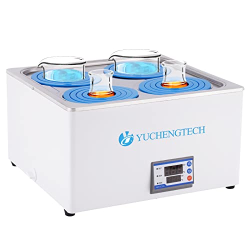 YUCHENGTECH 12L Digital Thermostatic Water Bath - 800W Lab Equipment with 4 Openings for Food Heating, Chemical & Biological Experiments | Perfect for Laboratories, Research & Scientific Studies