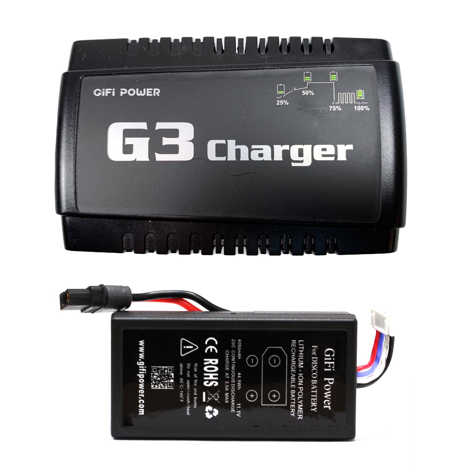 GIFI Balance Charger for Lithium Polymer Batteries - Compatible with Yuneec Q500, Parrot Disco FPV Drones | Fast & Safe RC Battery Charging for Aerial Photography & FPV Racing