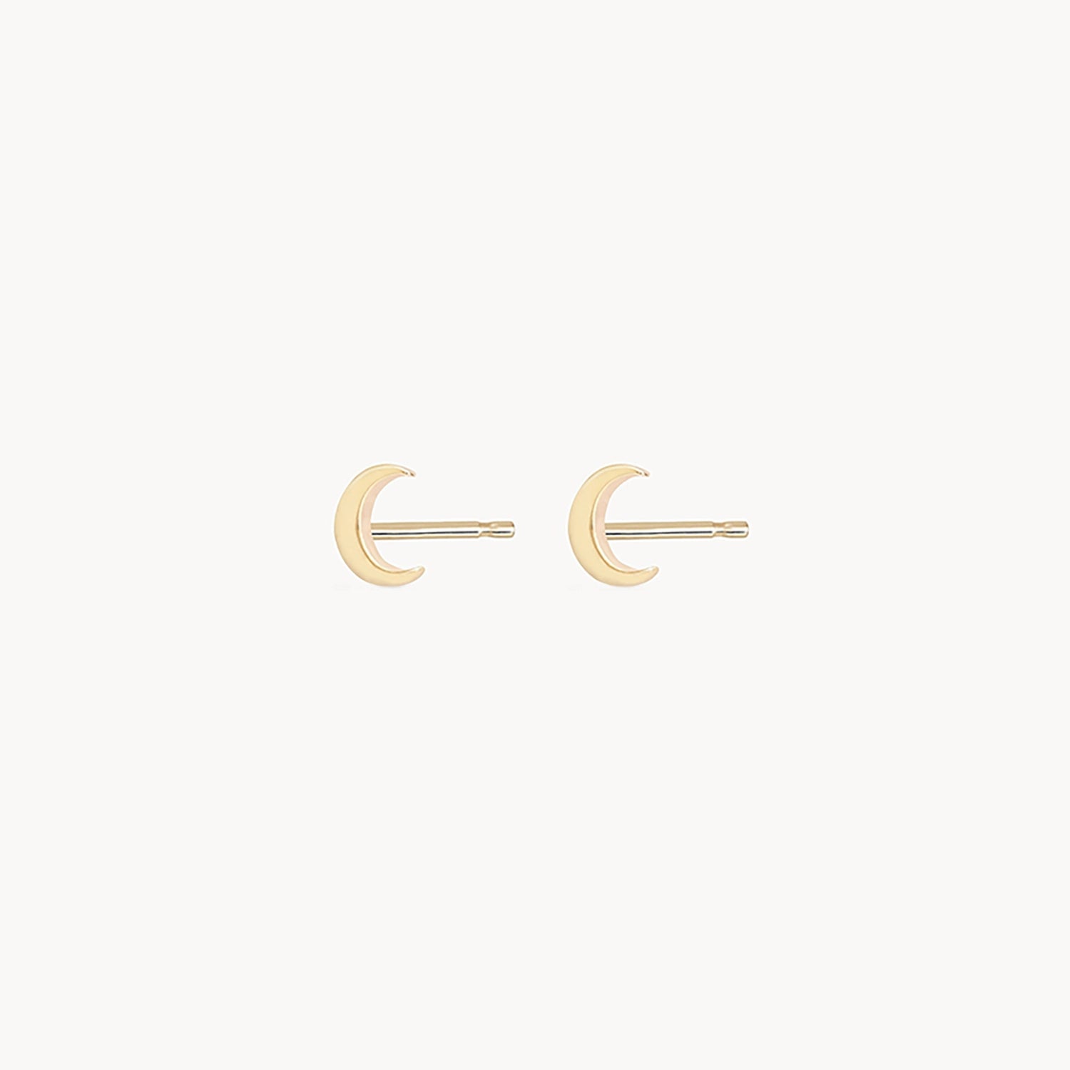 14K Yellow Gold Everyday Little Crescent Moon Earrings - Dainty & Elegant Jewelry for Women, Perfect for Daily Wear, Gifts & Special Occasions