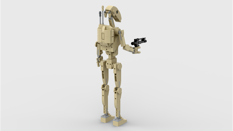 337PCS MOC 87740 B1 Battle Droid Building Blocks Set - Star Wars Clone Wars Toy for Kids & Adults - Perfect for Collection, Display & Creative Play