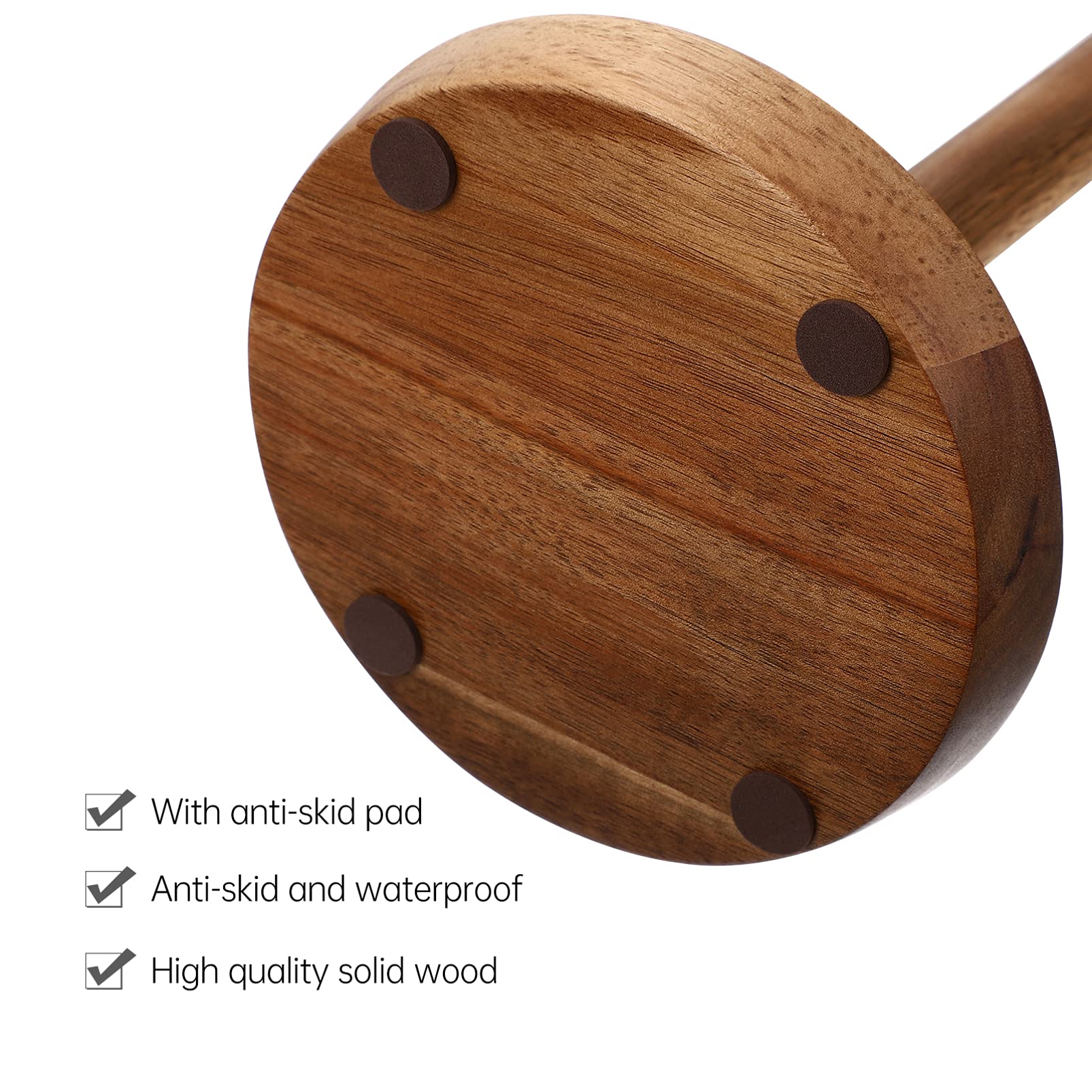 Rustic Bamboo Paper Towel Holder - Slim Countertop Tissue Dispenser for Kitchen, Dining Room & Bathroom | Wooden Toilet Paper Stand with Cabilock Design | Perfect for Farmhouse, RV, and Small Spaces