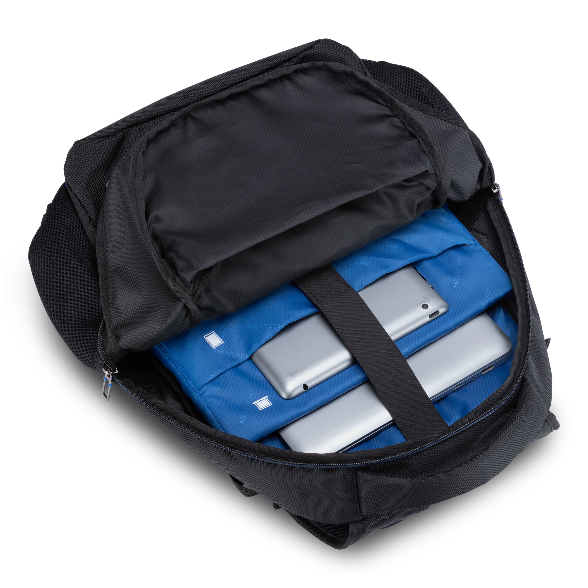 Nextech Professional Business Backpack for Men & Women - Waterproof Laptop Backpack with USB Charging Port - Perfect for Office, Travel, and Commuting