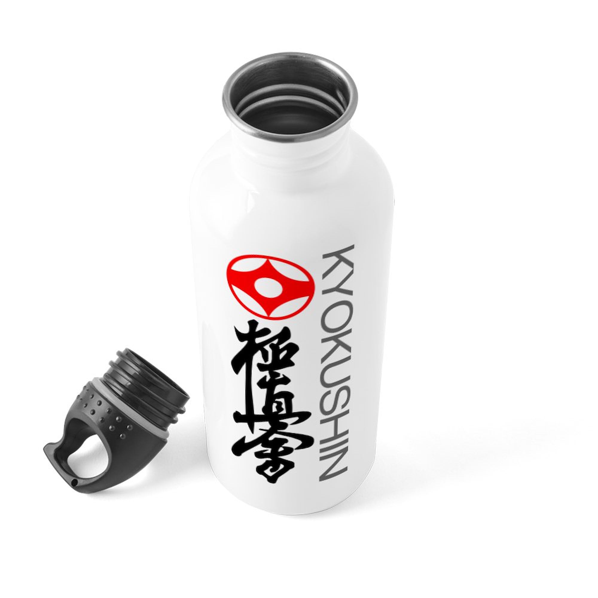 Kyokushin Karate Stainless Steel Water Bottle 1.0L (34 oz) - Insulated BPA-Free Gym & Travel Bottle for Sports, Workouts & Outdoor Activities
