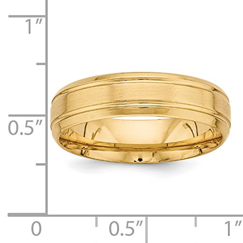 14k Yellow Gold Comfort Fit Wedding Band Ring for Men & Women