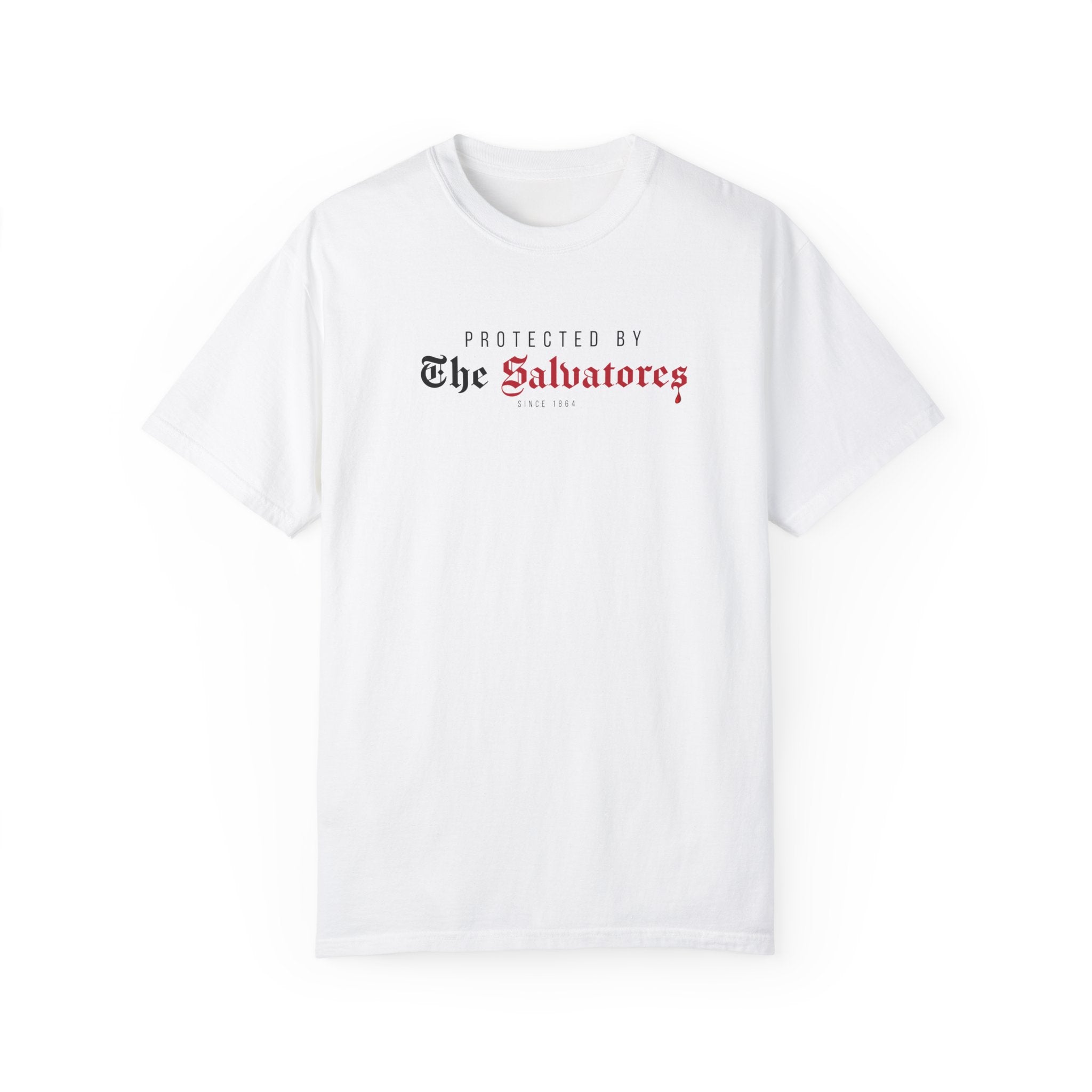 Protected by The Salvatores T-Shirt | Vintage Gothic Graphic Tee | Men's & Women's Casual Shirt | Perfect for Halloween, Cosplay & Vampire Diaries Fans