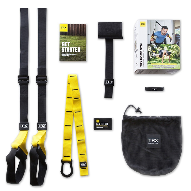 TRX HOME2 Suspension Training Kit - Portable Full Body Workout System for Home & Gym - Strength Training Equipment for Fitness, Yoga, and CrossFit