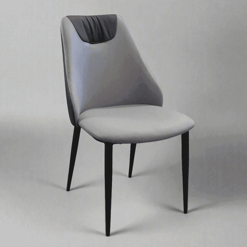 Lena Modern Dining Chair - Sturdy Wooden Kitchen Chair with Upholstered Seat - Perfect for Dining Room, Kitchen, Breakfast Nook & Home Office