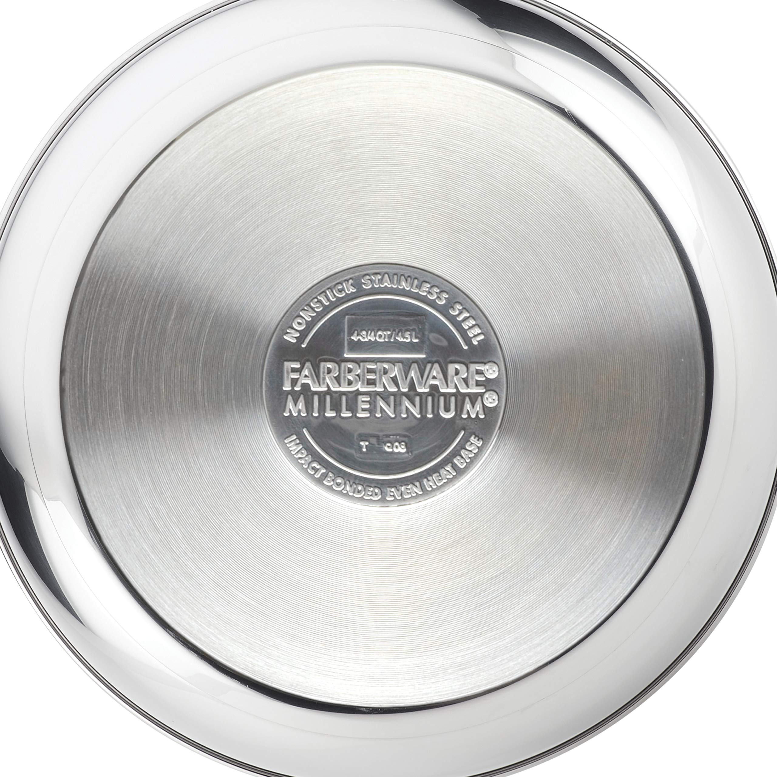 Farberware Millennium 10-Piece Stainless Steel Cookware Set - Pots and Pans for Professional Cooking, Boiling, Frying & Baking | Perfect for Home Chefs & Kitchen Enthusiasts