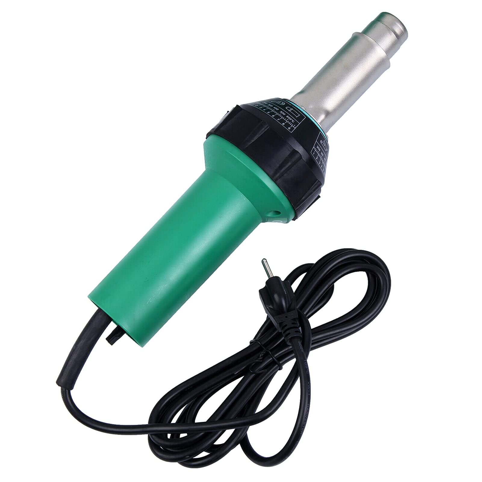 1600W Plastic Welder Kit - Hot Air Welding Machine with Adjustable Temperature, Speed Nozzle & Roller Rod - Professional Plastic Repair Tools for Automotive, Marine & DIY Projects (US Plug)