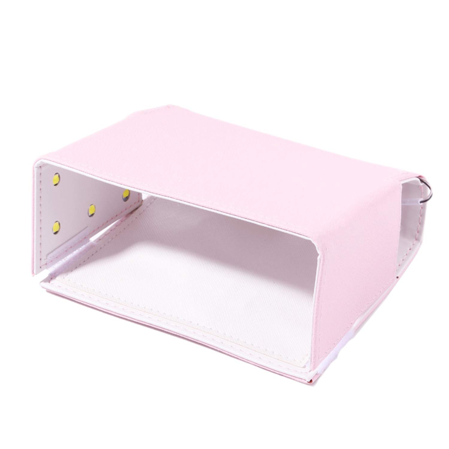 54W UV LED Nail Dryer Lamp - Professional Folding Gel Polish Curing Light for Manicures & Pedicures | Fast Drying for Gel Varnish, Shellac & Acrylic Nails | Portable Pink Nail Light for Home & Salon Use