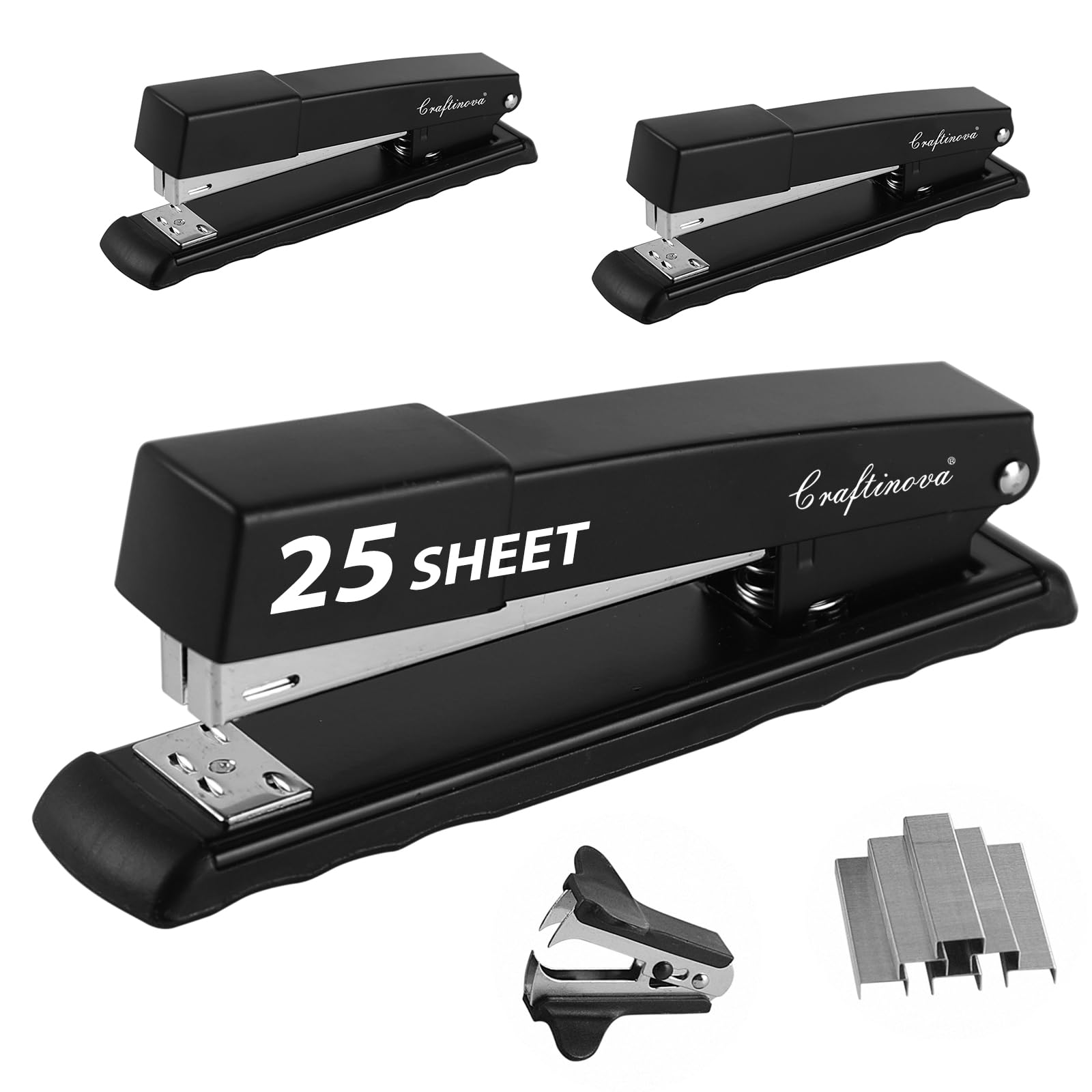 Electric Stapler for Office & Home Use - Heavy Duty Metal Desktop Stapler with 100 Sheet Capacity - Perfect for Paper, Documents, and Craft Projects