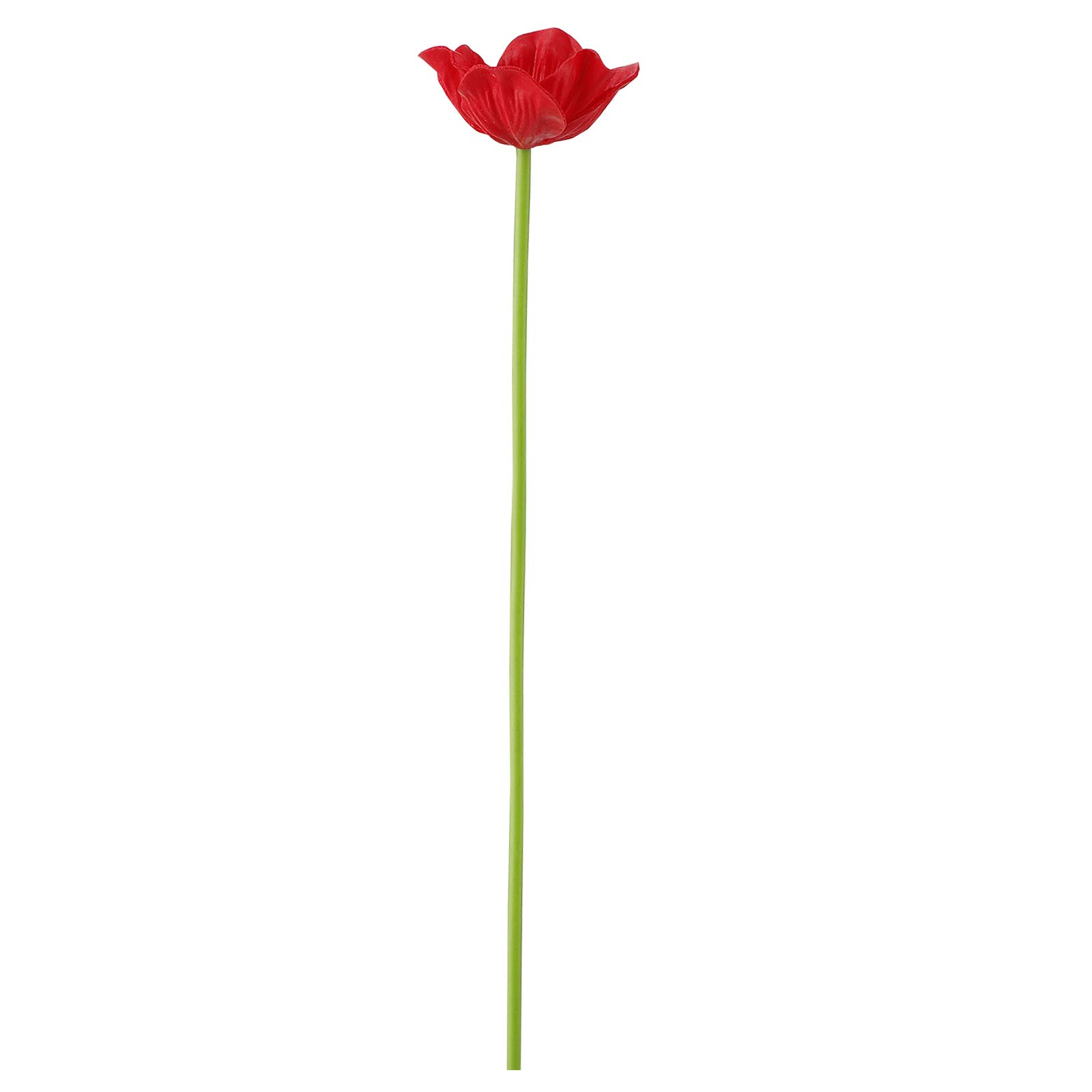 10 Pcs Artificial Red Poppies Flowers Stems - Fake Poppies Bouquet for Home Decor, Kitchen, Living Room & Dining Table Centerpieces - Realistic PU Simulation Flowers for Wedding, Party & Seasonal Decorations