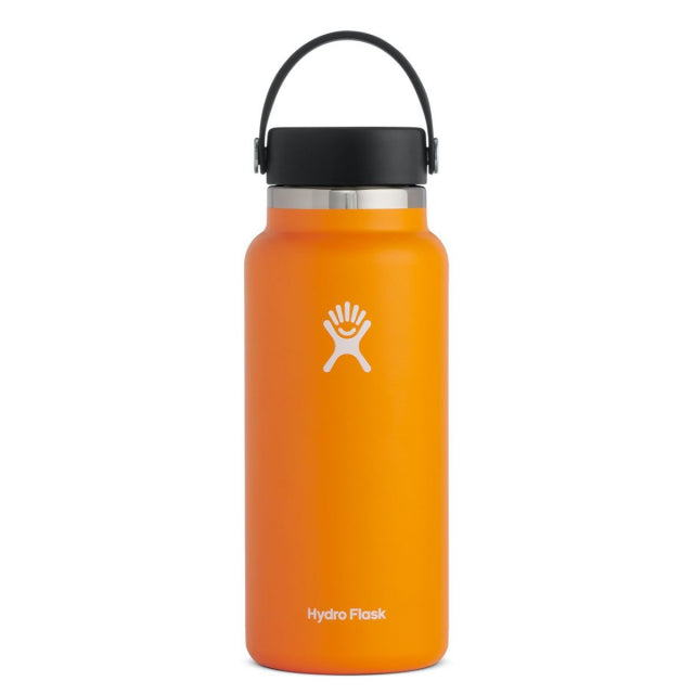 32 oz Wide Mouth Water Bottle with Straw & Leak-Proof Lid - BPA Free Stainless Steel Insulated Water Bottle for Gym, Hiking, Travel & Outdoor Activities