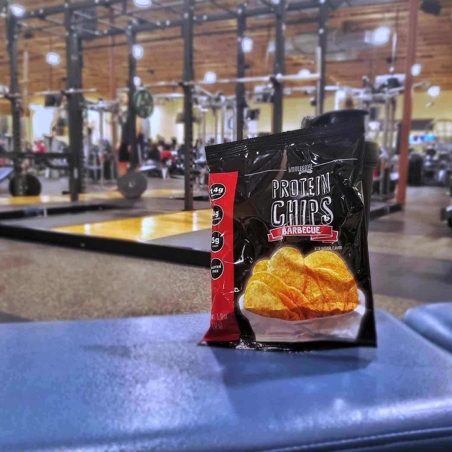 High-Protein Keto Chips - 14g Protein, 3-4g Net Carbs, Gluten Free, Low Carb Snack - Crunchy Protein Crisps for Ketogenic Diet - Made in USA (BBQ Flavor, 1 Pack) - Perfect for On-the-Go Snacking, Workout Fuel & Healthy Lifestyle