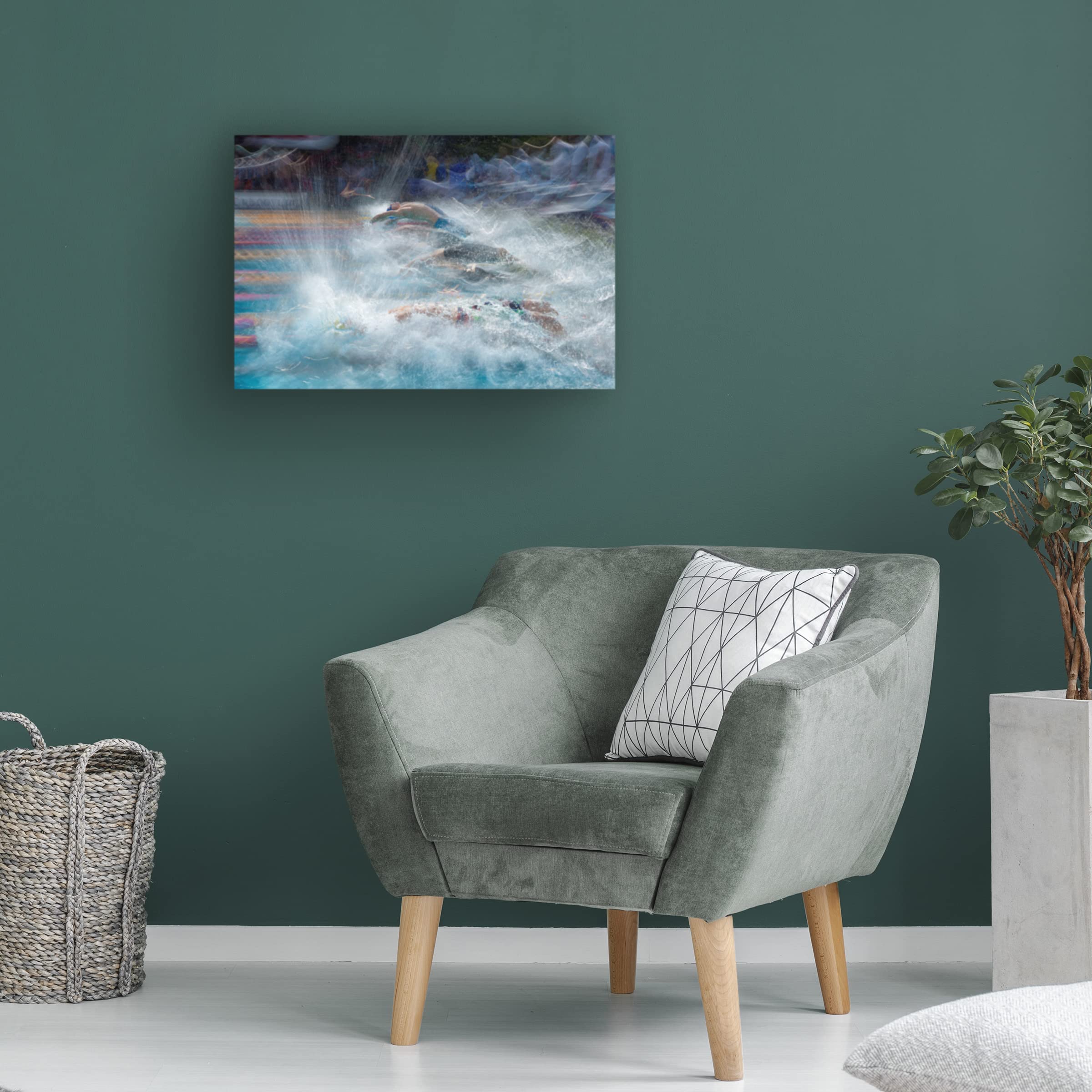 Trademark Fine Art 'Start' Canvas Art by Milan Malovrh - Modern Abstract Wall Decor for Living Room, Bedroom & Office - Perfect Home & Office Decoration