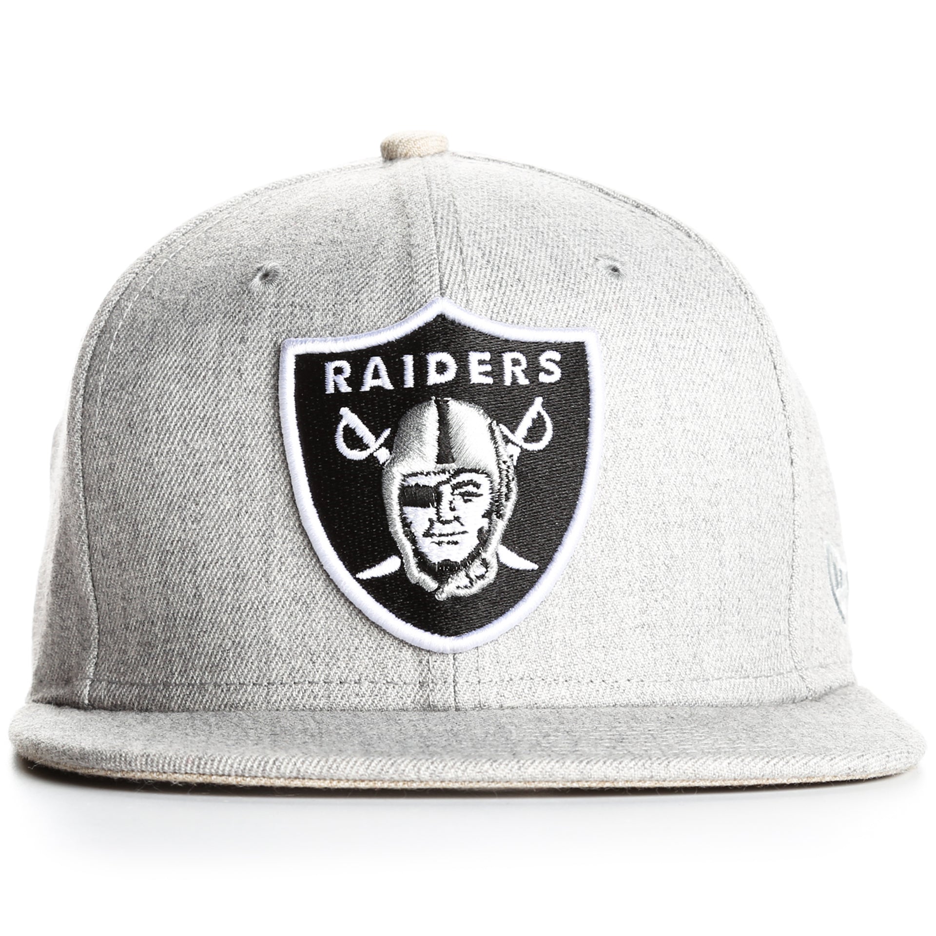 New Era 9Fifty Heather Hype Snapback Oakland Raiders Hat - Adjustable Heather Grey Baseball Cap for Men & Women - Perfect for Game Day, Sports Events & Streetwear Fashion
