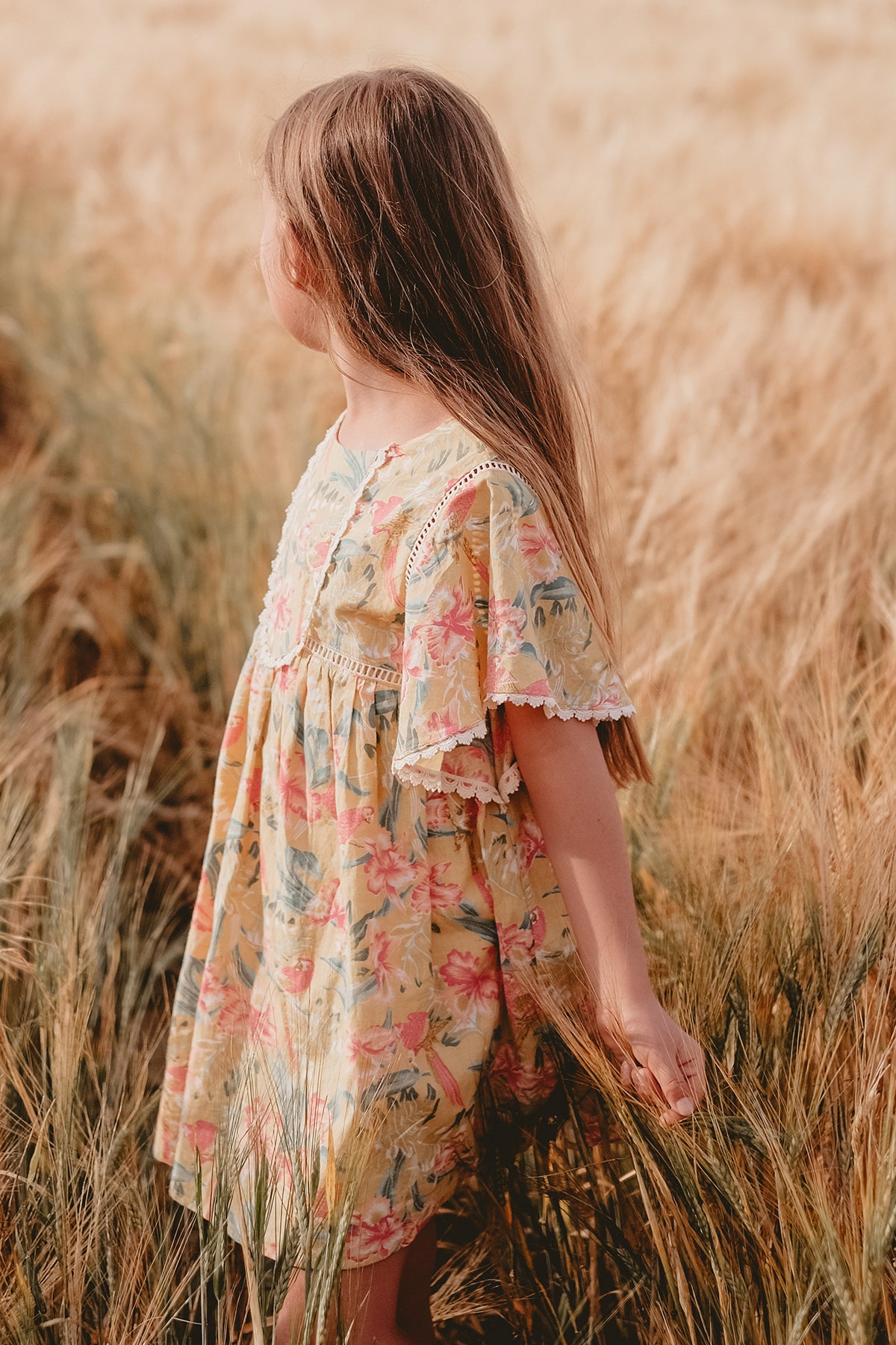 Louise Misha Christina Girls Dress - Size 6 - Elegant Floral Summer Party Dress for Kids Birthday, Easter & Special Occasions