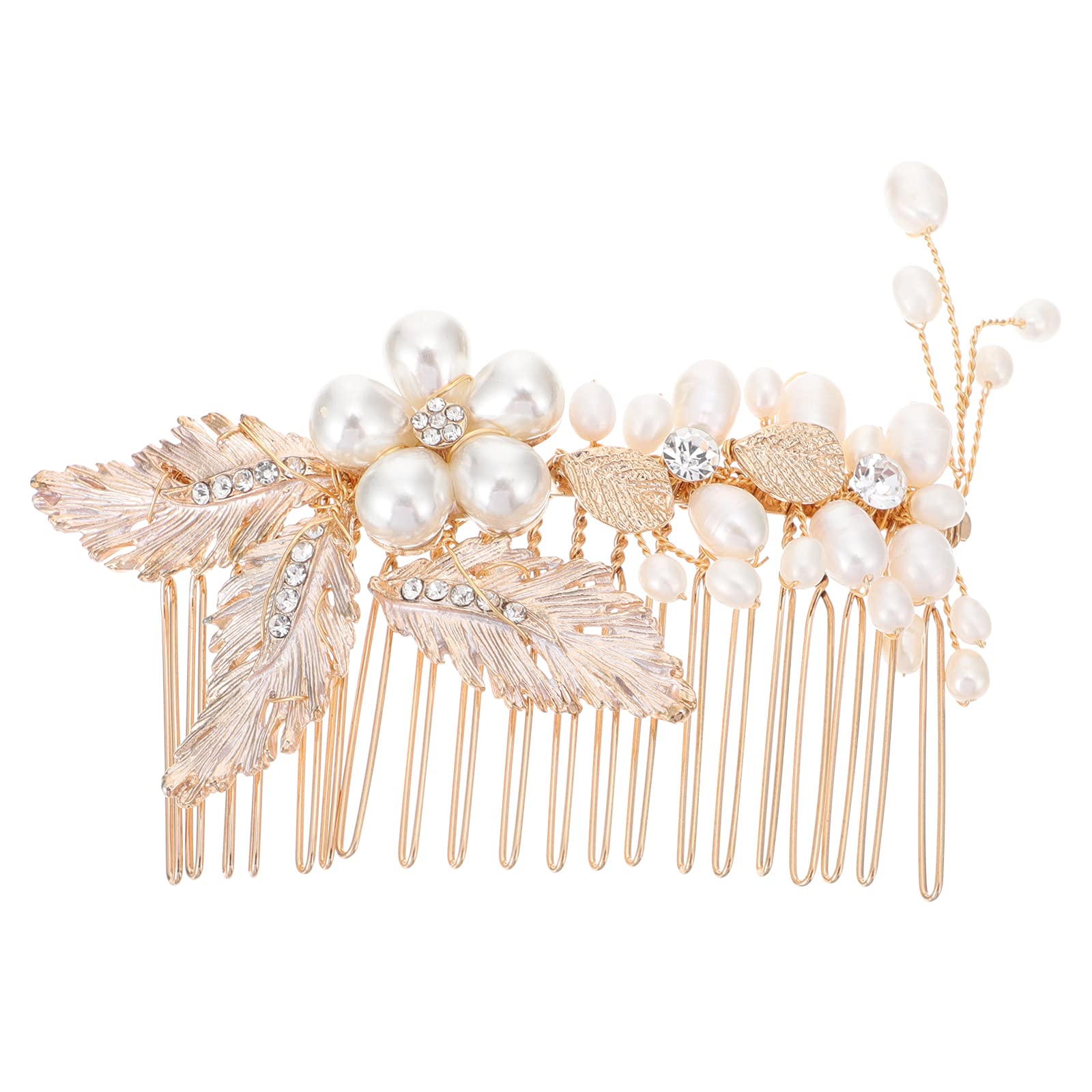 Pearl Wedding Hair Comb - Elegant U-Shaped Side Hair Clip with Crystals for Brides, Prom & Special Occasions | Home & Wall Decor Accessory