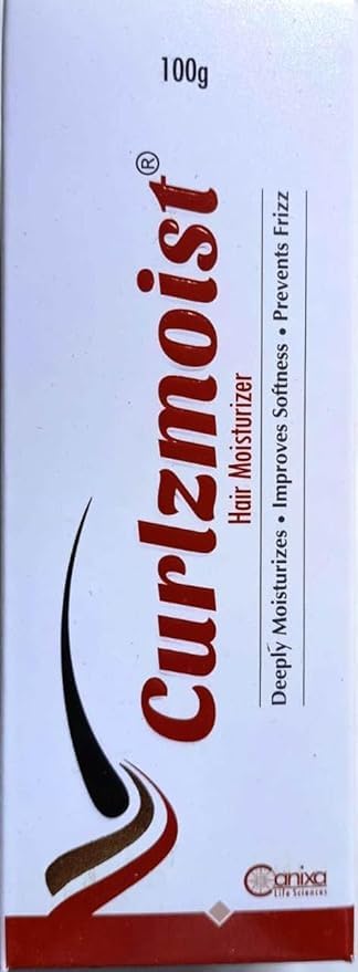 UNIGLOW Curlzmoist Hair Moisturizing Cream for Curly Hair - 3.5oz/100g Deep Hydration Leave-in Conditioner - Perfect for Dry, Frizzy & Damaged Hair - Daily Hair Care for Natural Curls & Waves