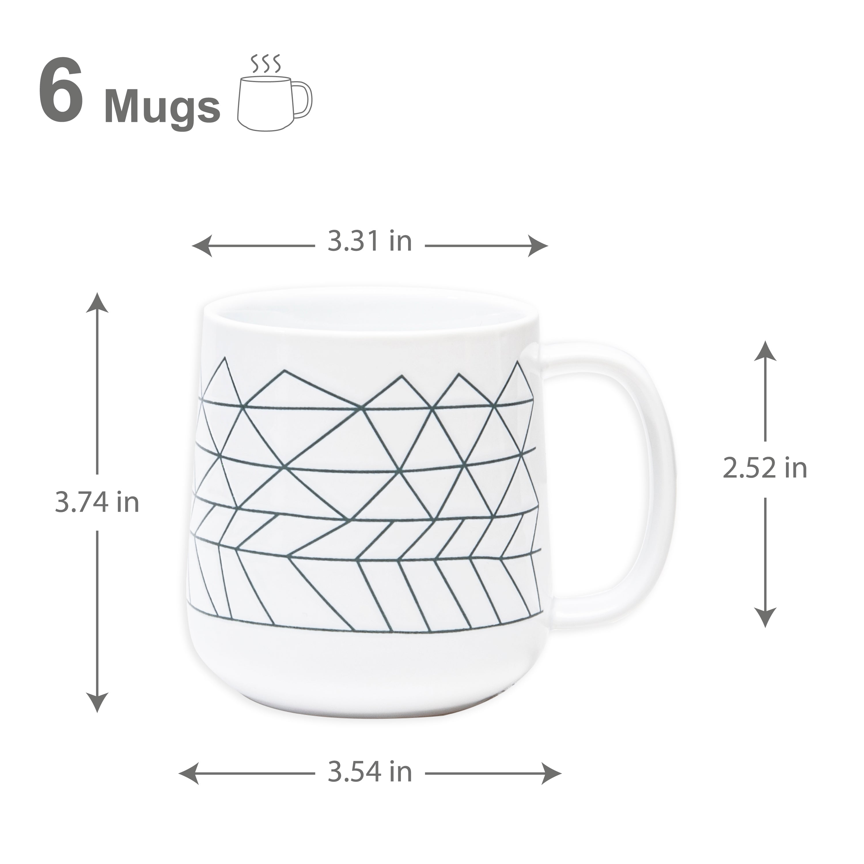 6-Piece Spider-Man Themed 14oz Ceramic Coffee & Tea Mug Set in White - Perfect for Superhero Fans, Gifts, and Home Decor
