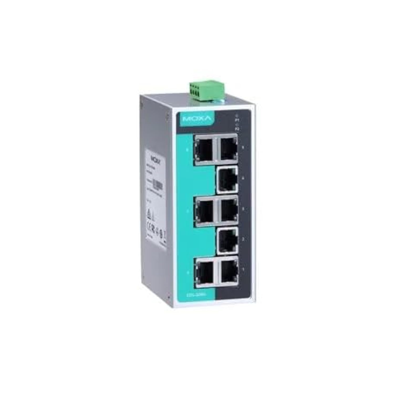 MOXA EDS-208A 8-Port Unmanaged Ethernet Switch - Industrial Grade (-10°C to 60°C) for Home Office, Factory Automation & Outdoor Networking