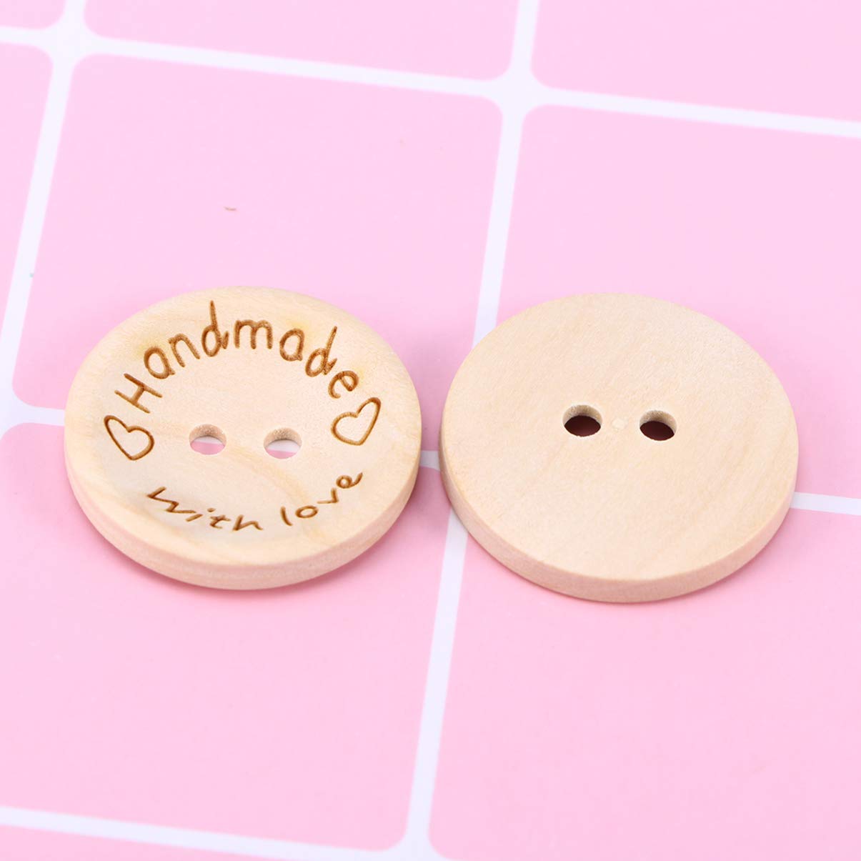 100pcs Natural Wooden Snap Buttons - Bowl Shaped Sewing Buttons for DIY Crafts, Clothing, and Home Decor - Perfect for Scrapbooking, Garment Making, and Handmade Accessories